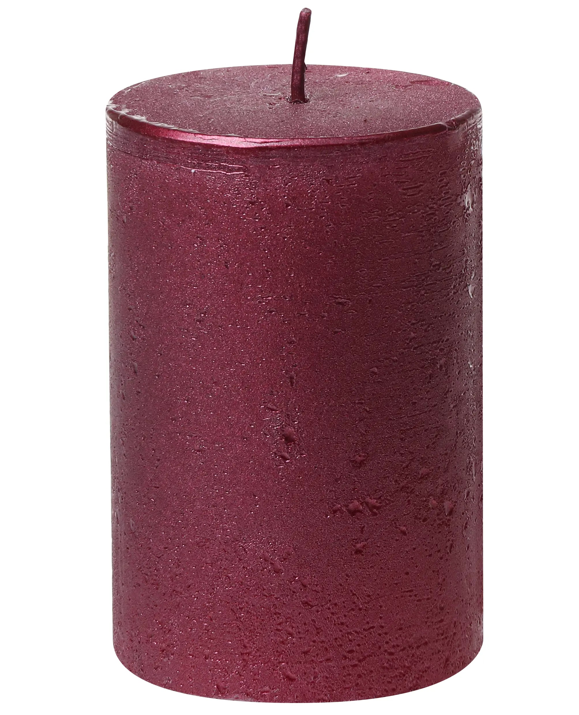 Steinhart Stumpenkerze Rustic-Glanz Ø 6,8 x 10 cm altrot 
