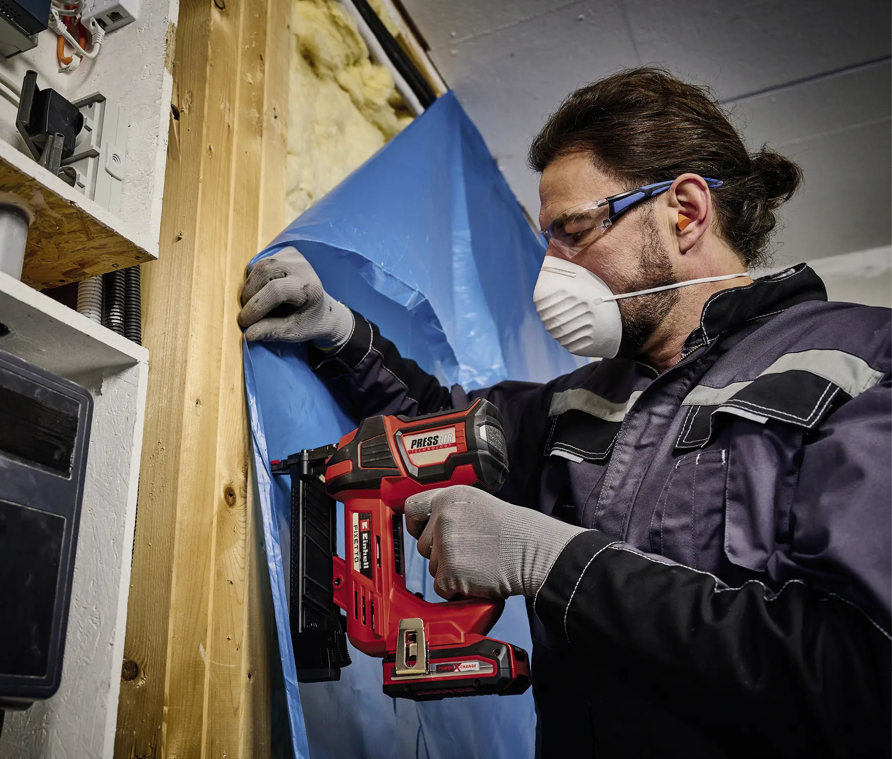 Einhell Professional Akku-Tacker FIXETTO 18/38 Solo 18 V