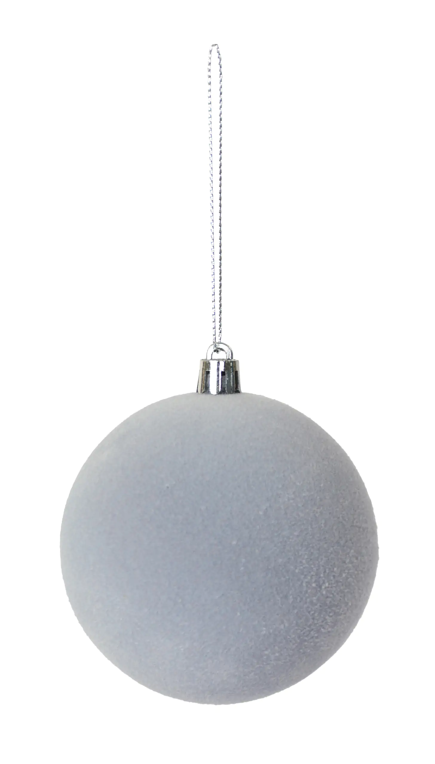 4004942608061 Riffelmacher Deko-Samtkugeln Ø 8 cm grau - 3 Stück
