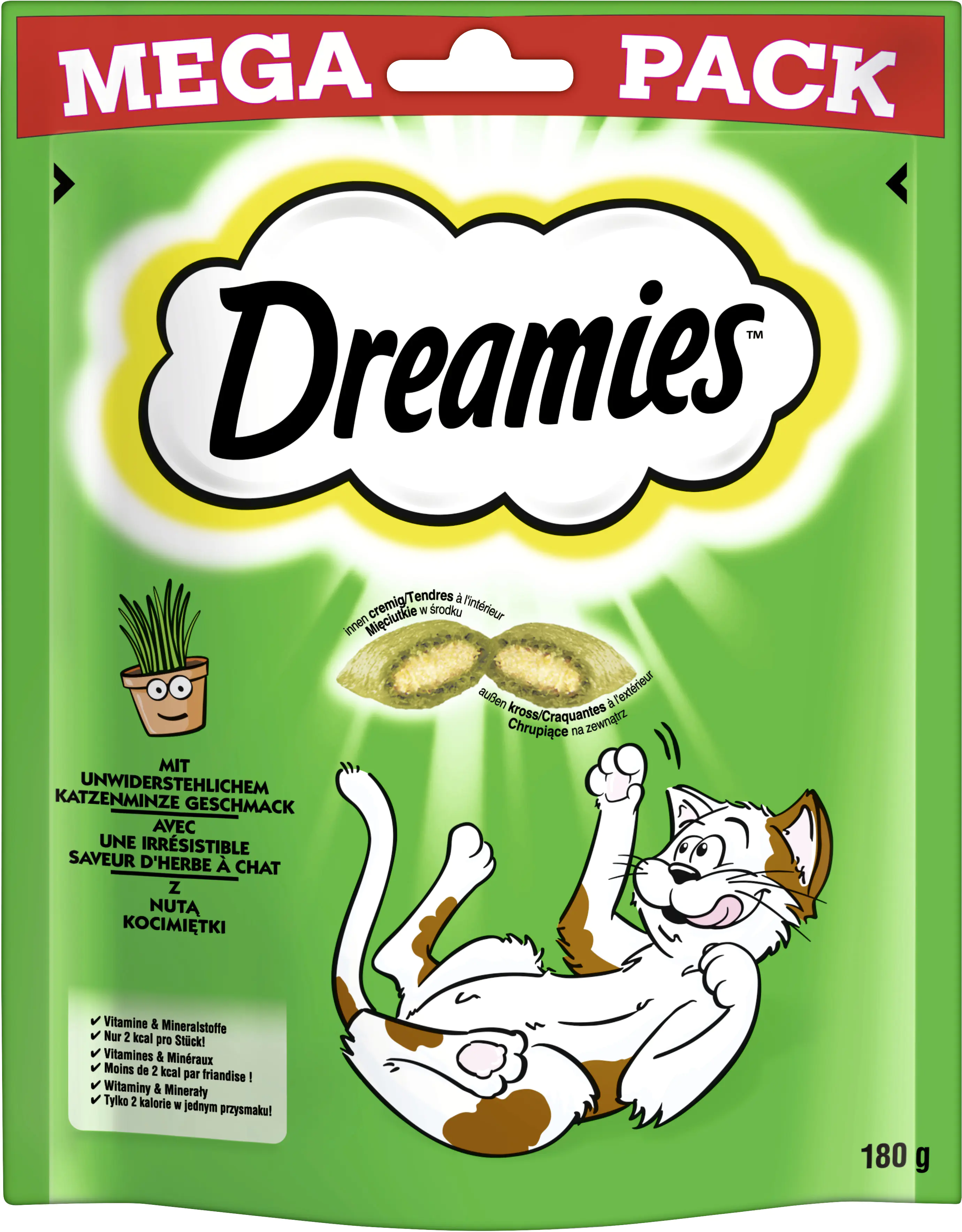 Dreamies Snacks mit Katzenminze Katzensnack 180 g Dreamies Snacks mit Katzenminze Katzensnack 180 g