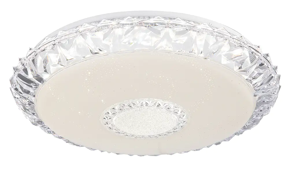 9007371407019_1 Globo LED Deckenleuchte Eddie opal, klar, weiß, mit Fernbedienung