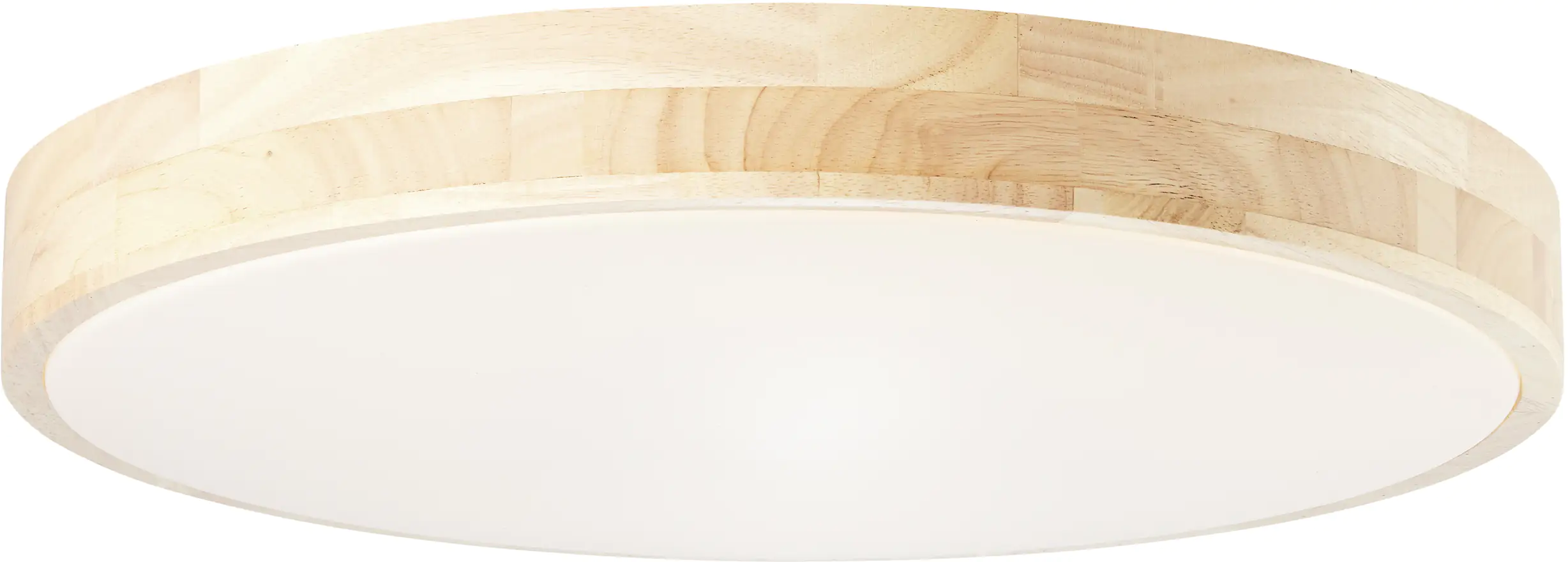 Brilliant LED Wand-Deckenleuchte Slimline holz Globus mit Fernbedienung weiß | kaufen Baumarkt