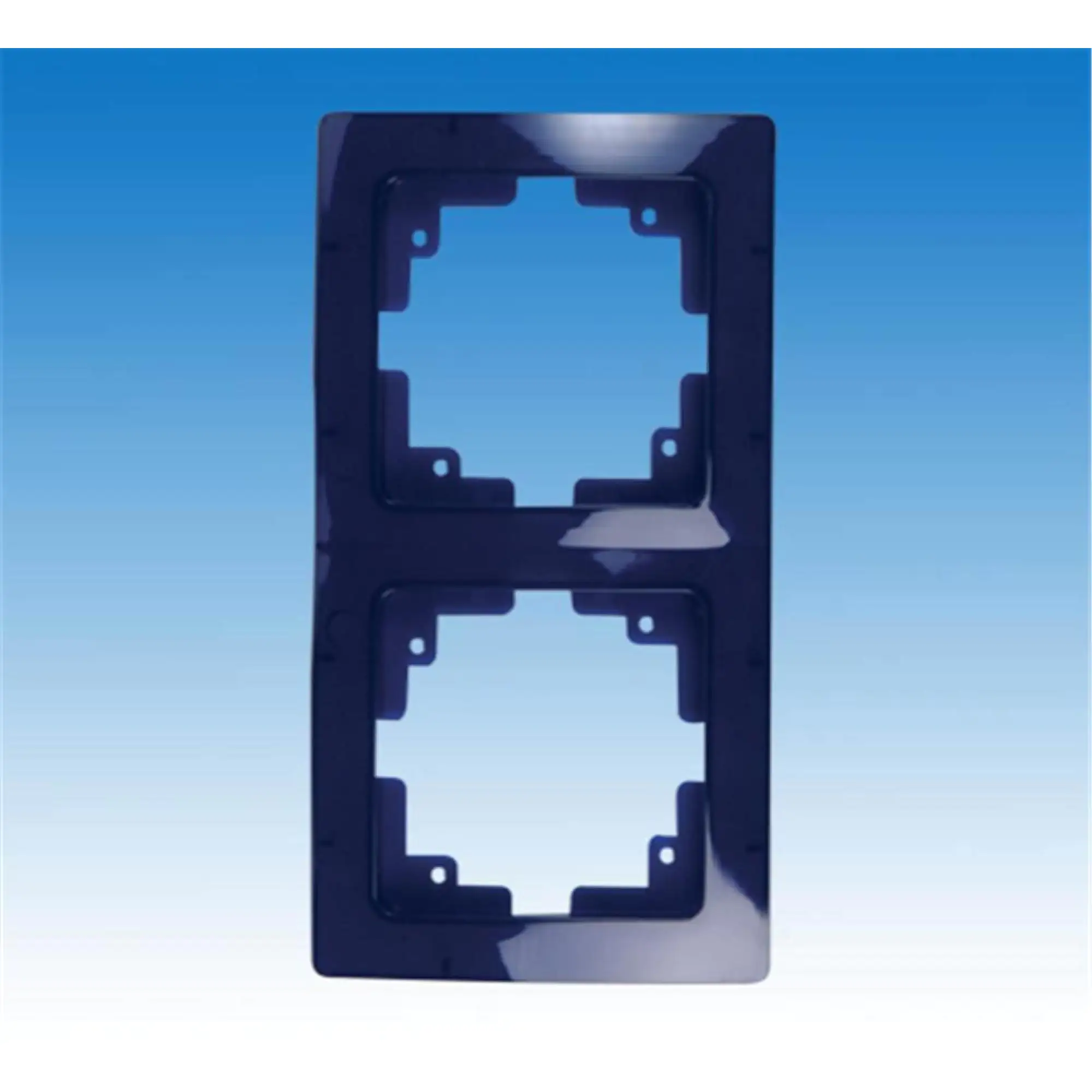 Unitec Abdeckrahmen Monaco 2-fach blau