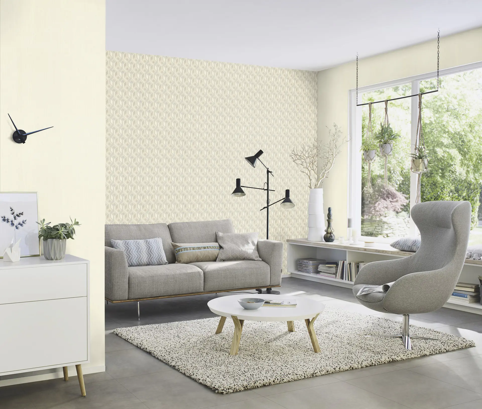 Rasch Vliestapete 746020 Beige-Hellbeige Uni 10,05 m x 0,53 m