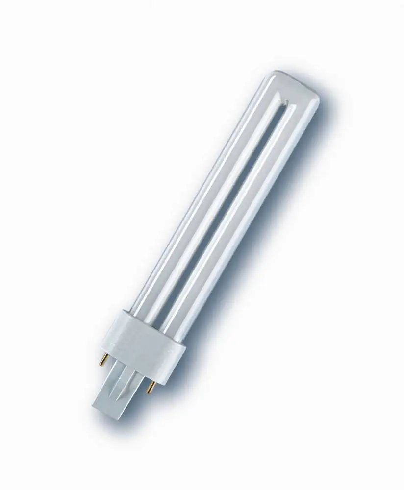 Osram Energiesparlampe Dulux S G23 9W neutralweiß klar