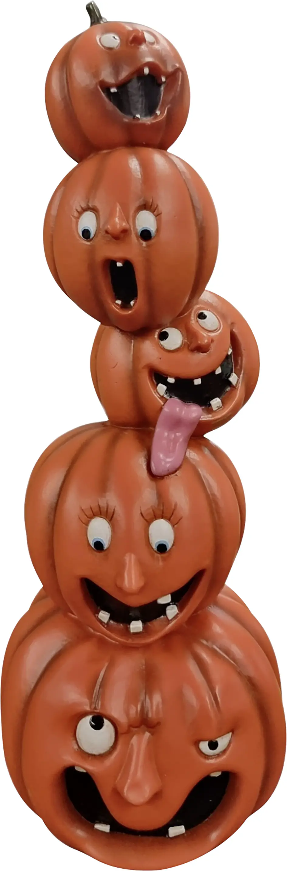 Dekofigur Kürbisstapel klein 30 x 11 cm orange