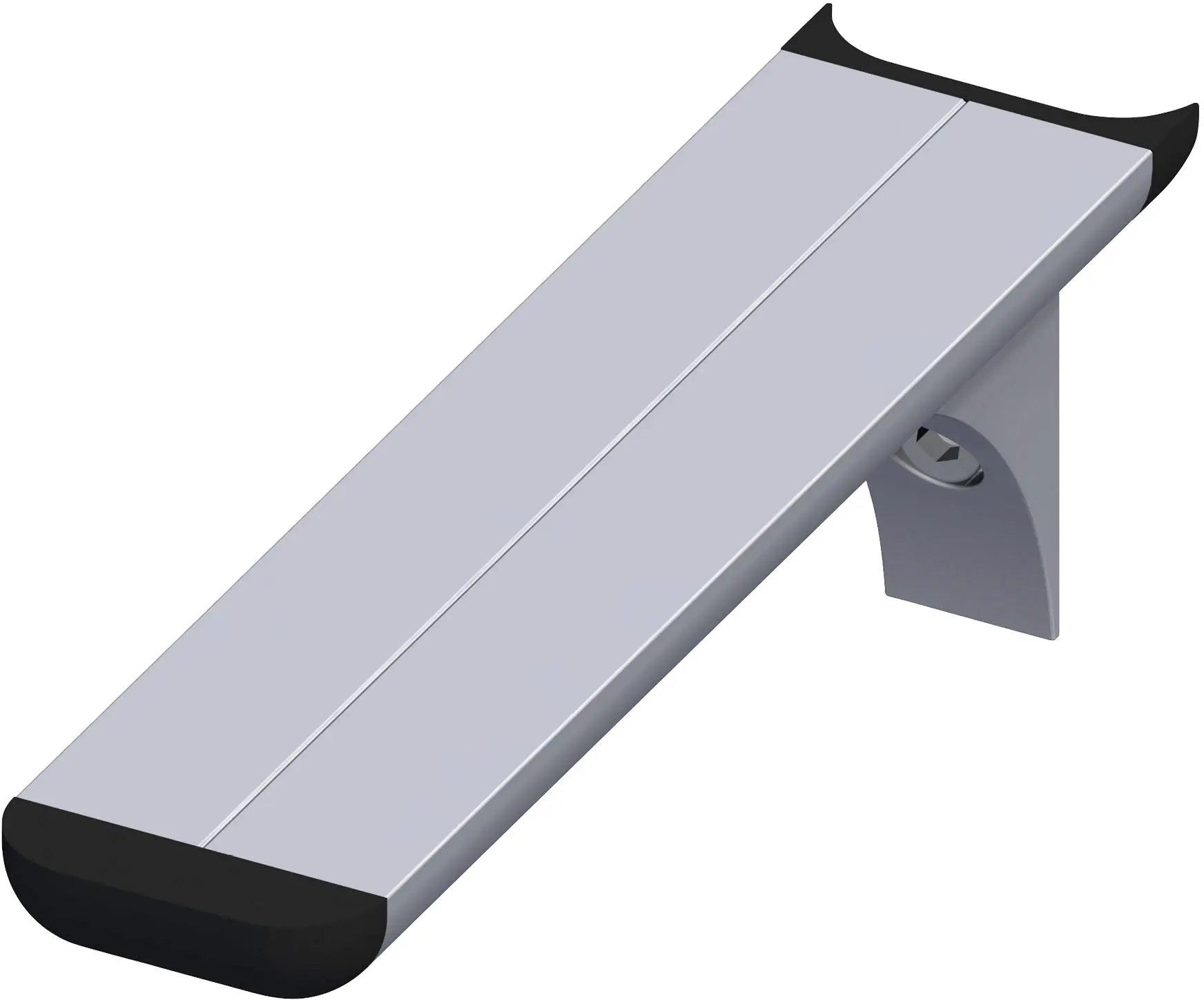 coaxis®-Regalträger 200 mm 200 x 51 mm Aluminium roh blank