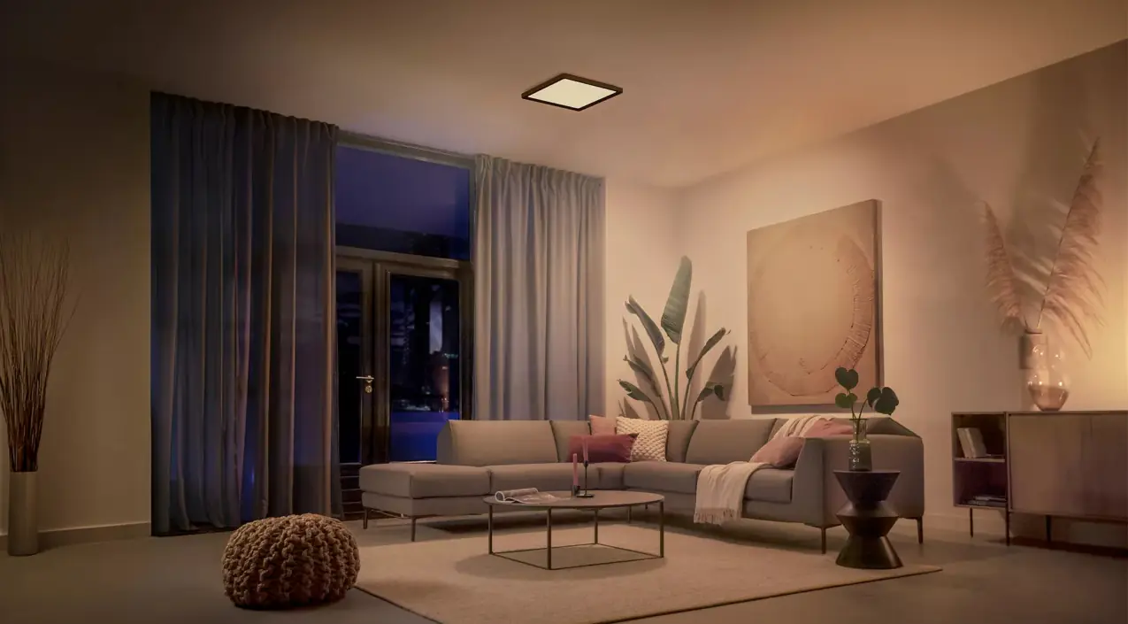 Philips Hue LED Deckenleuchte Tento + Wandschalter eckig schwarz 39,5 x 39,5 cm warmweiß-kaltweiß Philips Hue LED Deckenleuchte Tento + Wandschalter eckig schwarz 39,5 x 39,5 cm warmweiß-kaltweiß
