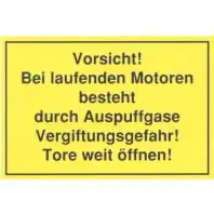 Hinweisschild Garage