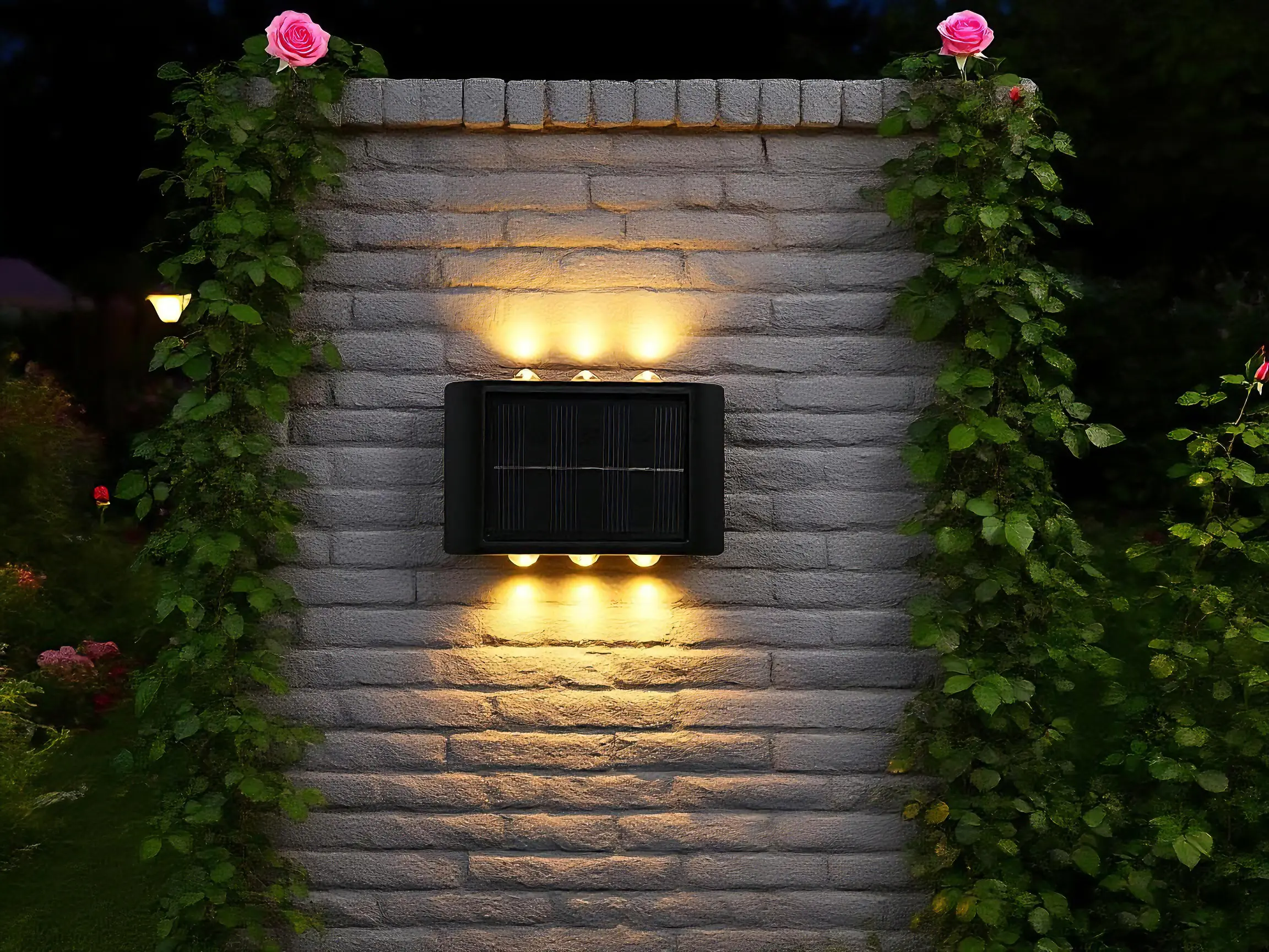 Dapo LED Solar Wandleuchte Kanu 8,9 cm warmweiß