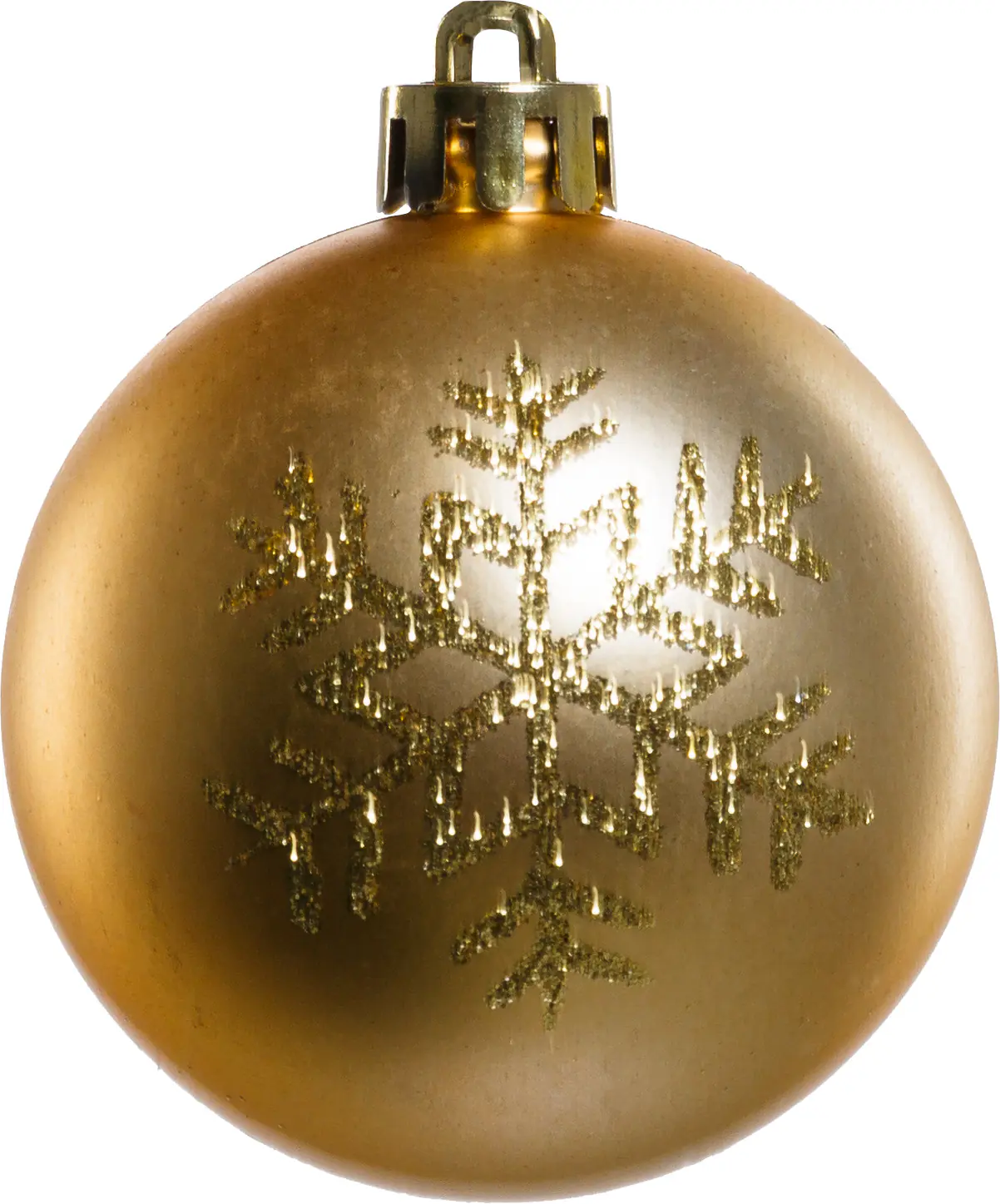 TrendLine Weihnachtskugeln bruchfest, langlebig Ø 6 cm gold mattiert 6 Stück