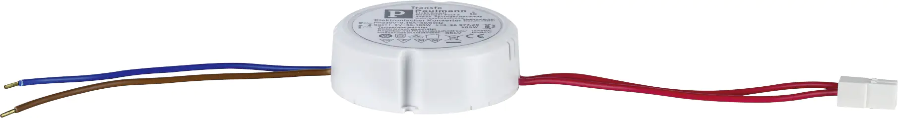 PAULMANN - VDE Disc Elektroniktrafo Built-in 35-105W 230/12V 105VA Weiß