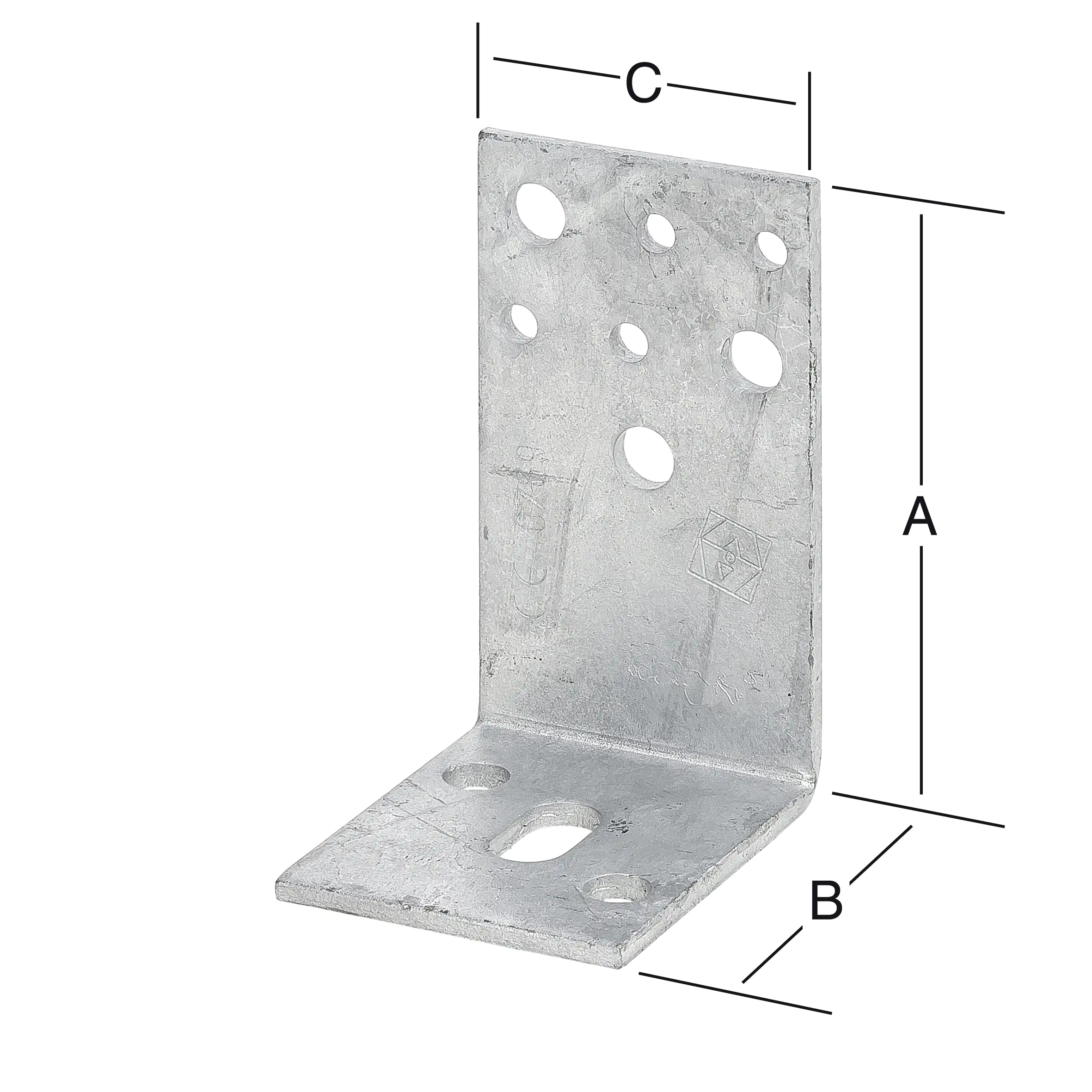 Vormann Schwere Stützenschuhe feuerverzinkt 110 x 70 x 60 mm