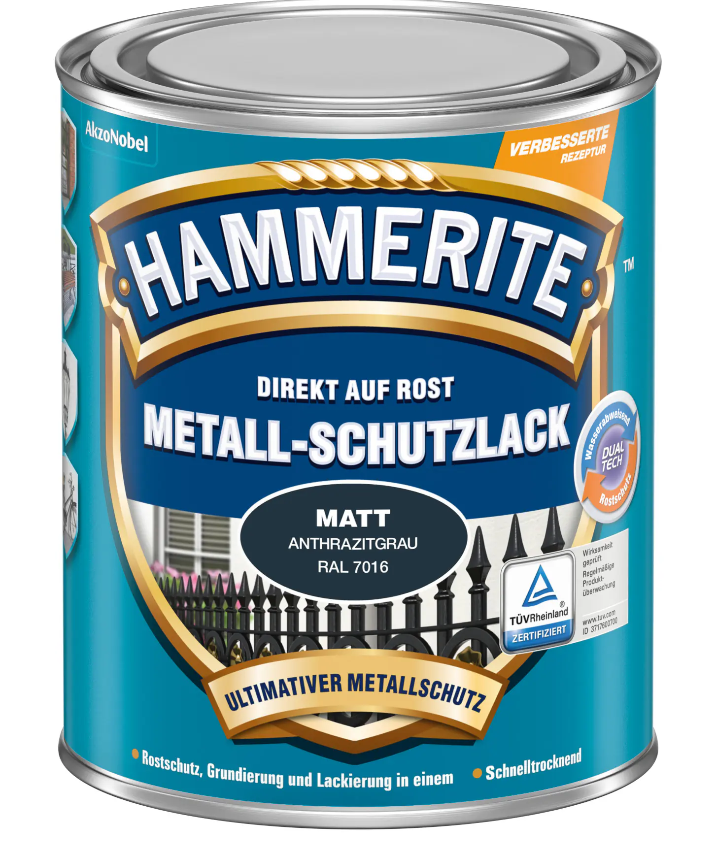 Hammerite Metall-Schutzlack 750 ml anthrazitgrau 