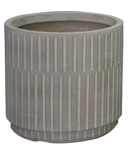 Mica Decorations Pflanztopf Oslo Ø 26 x 26,5 cm taupe