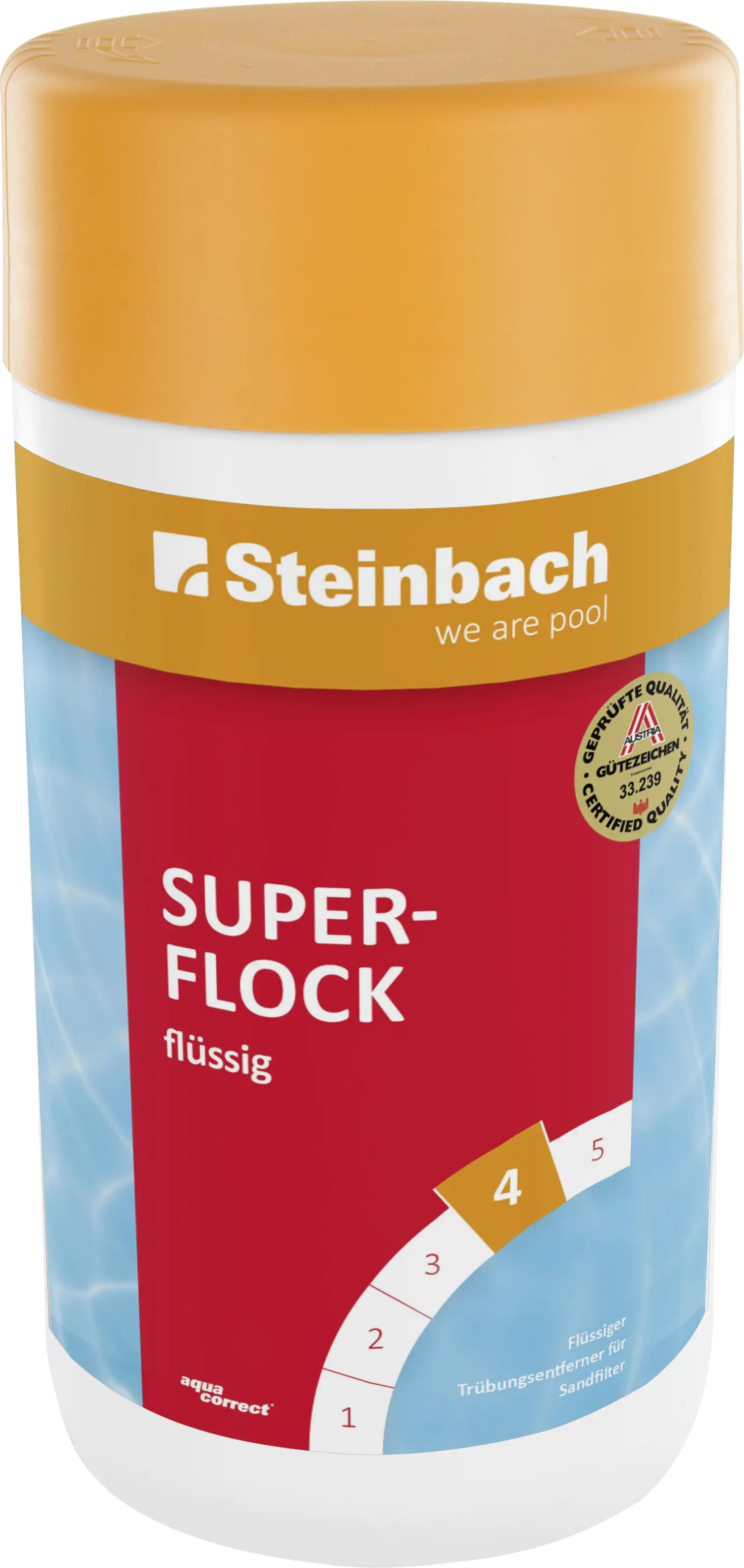 9008748543040 Steinbach Poolpflege Superflock flüssig 1 L, Flockungsmittel