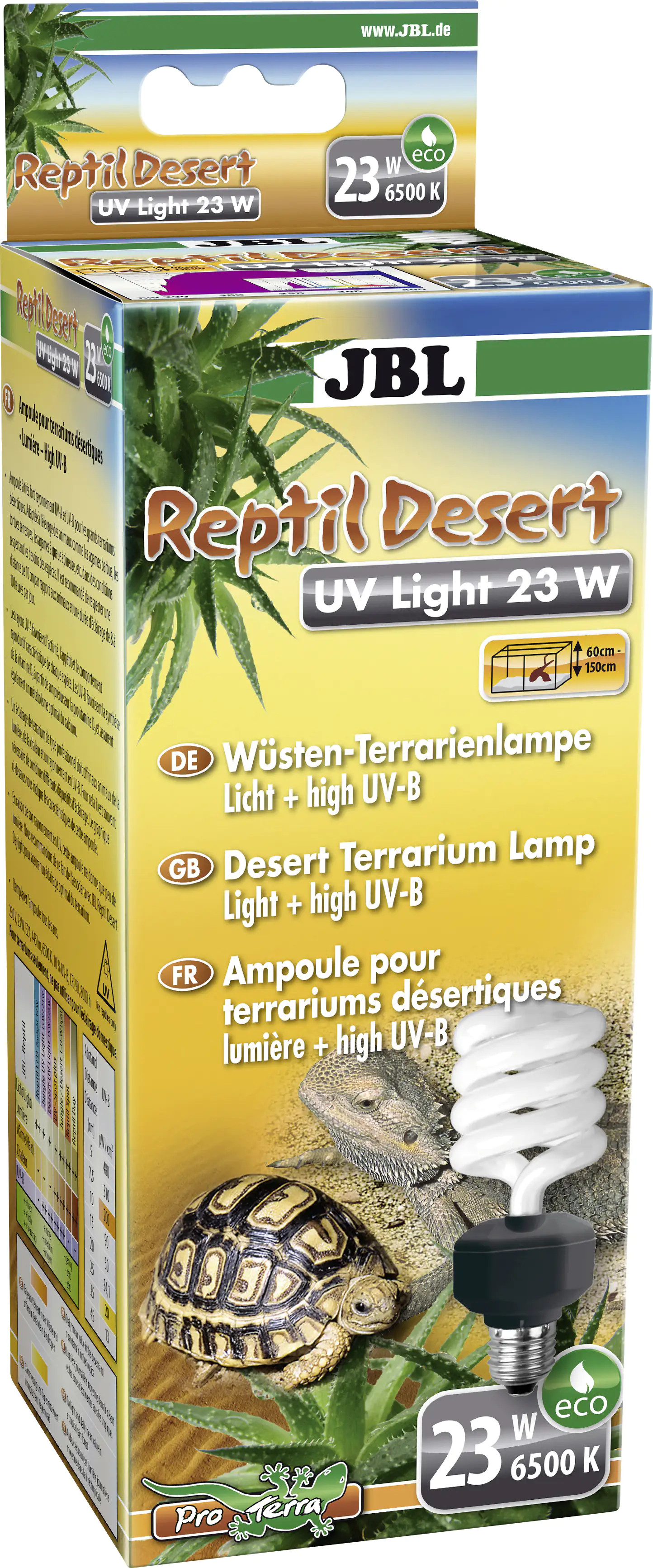 JBL ReptilDesert UV Light 23W weiß / schwarz