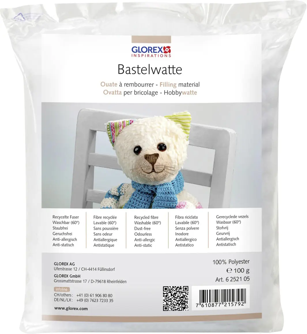 Hobby Time Bastelwatte weiß 100 g