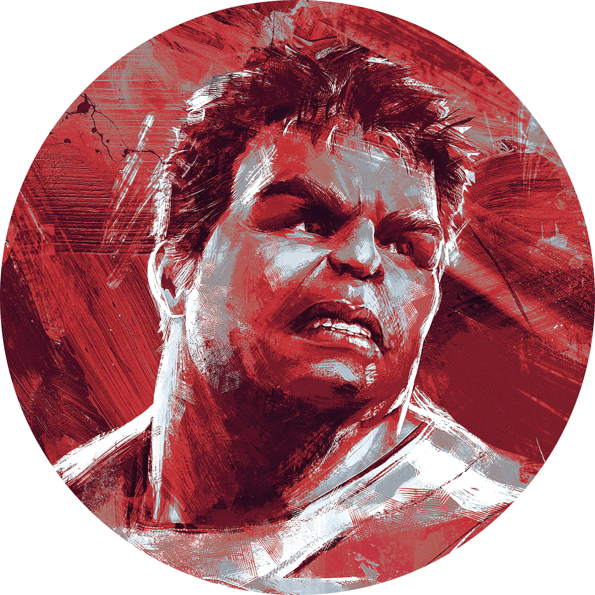 Komar Vlies Fototapete Dot Aveng Painting Hulk Ø 128 cm, selbstklebend Komar Vlies Fototapete Dot Aveng Painting Hulk Ø 128 cm, selbstklebend