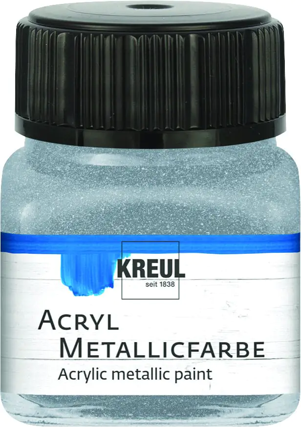 Kreul Acryl Metallicfarbe silber 20 ml