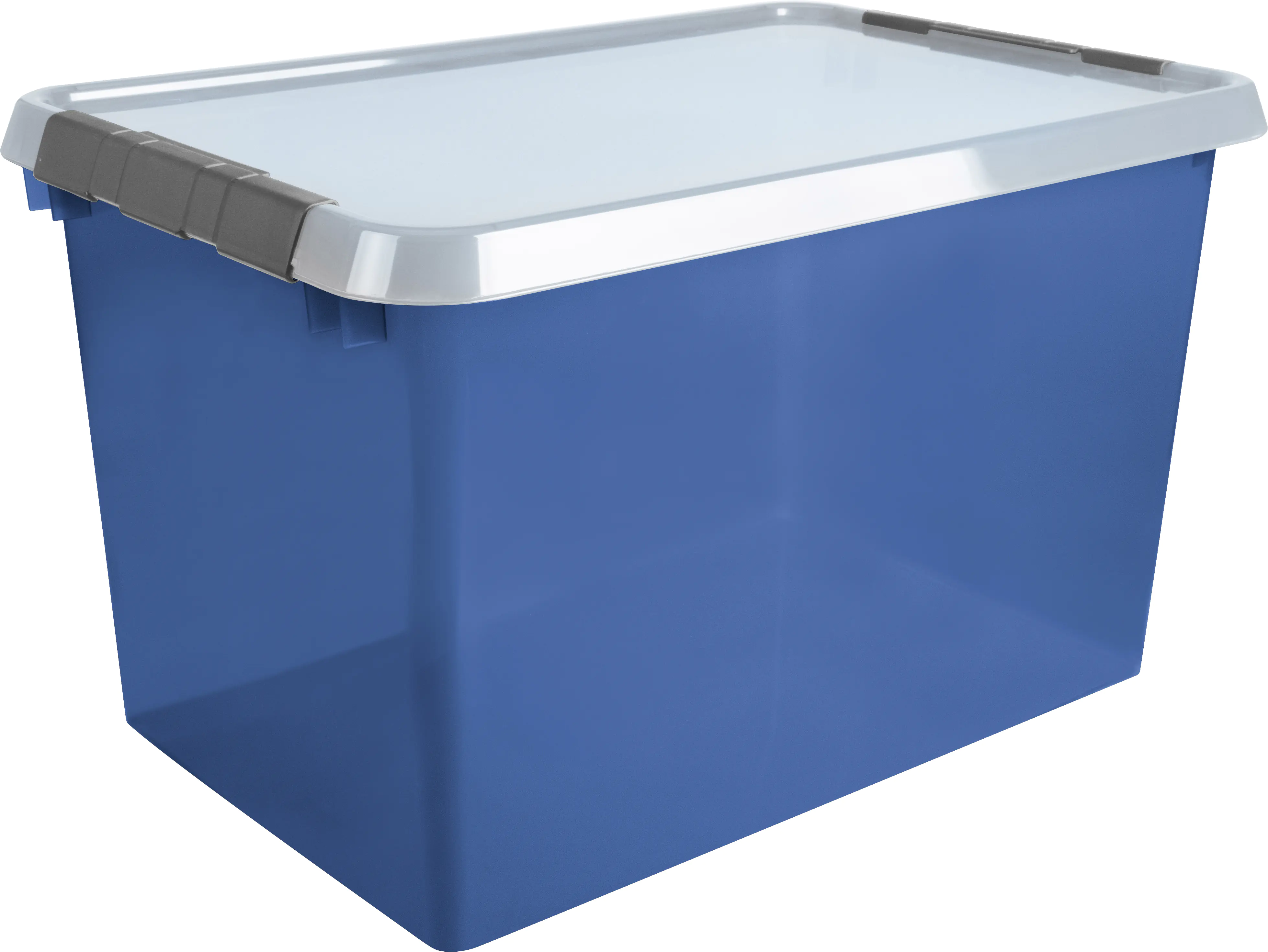 Sunware Aufbewahrungsbox mit Deckel Comfort Line 62 L blau transparent Sunware Aufbewahrungsbox mit Deckel Comfort Line 62 L blau transparent