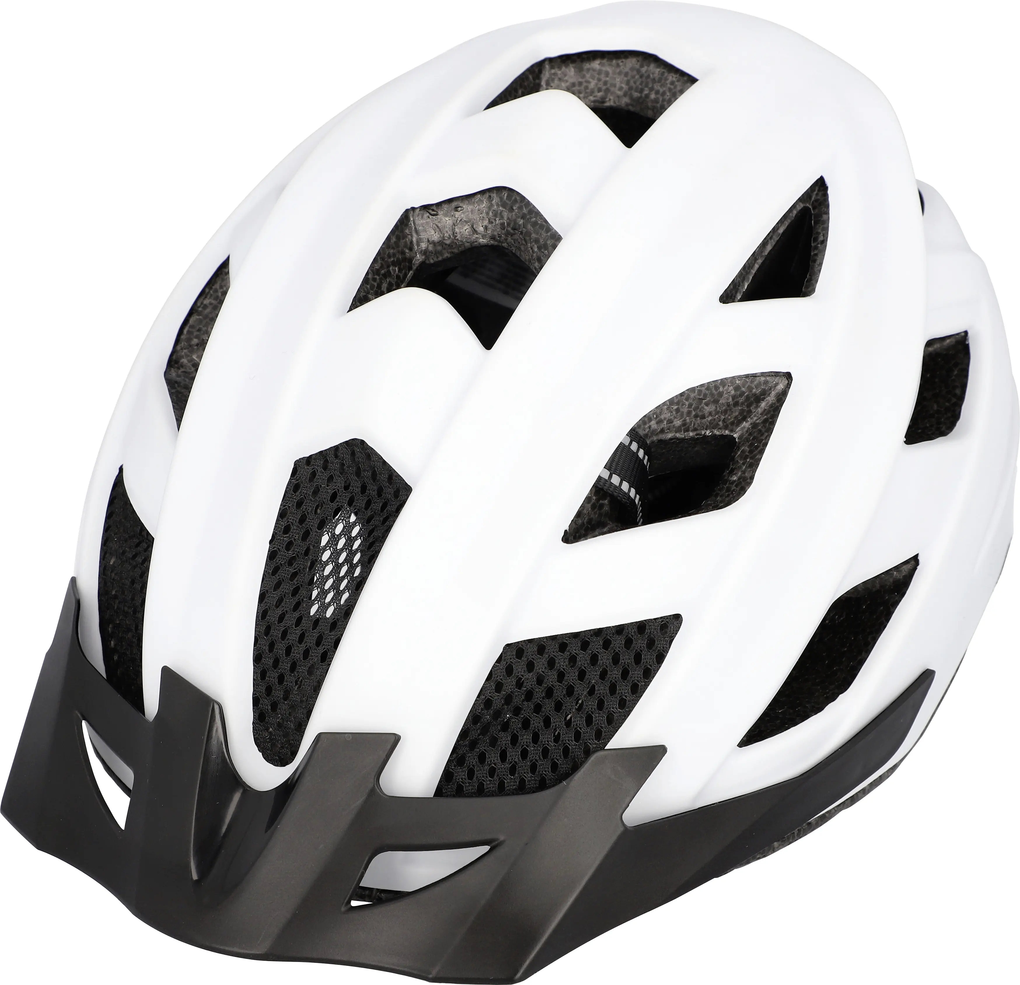 Fischer Fahrradhelm Urban Plus Atlanta L/XL weiß schwarz