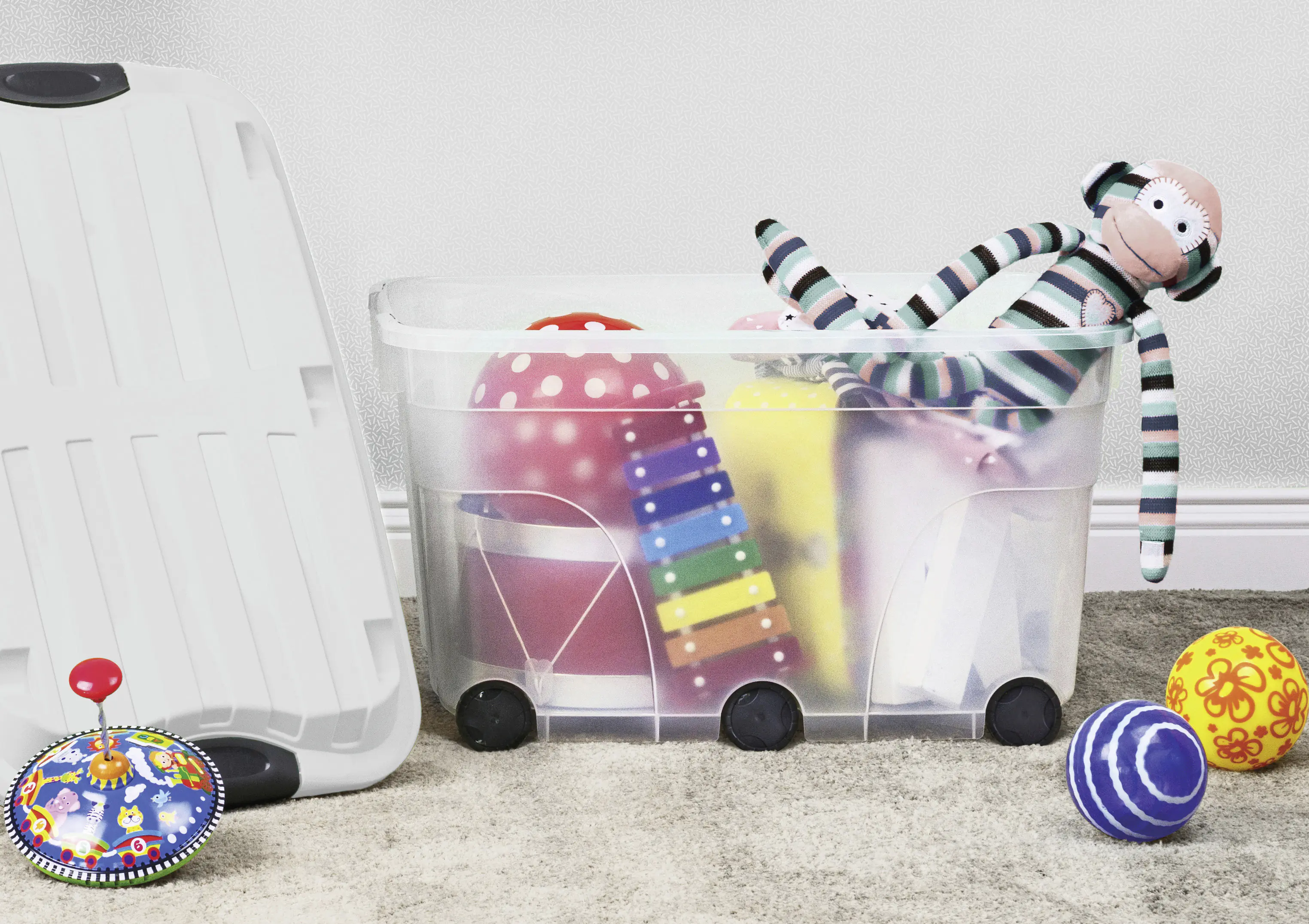 Rotho Aufbewahrungsbox mit Deckel 59,5 x 40 x 37 cm mistletoe