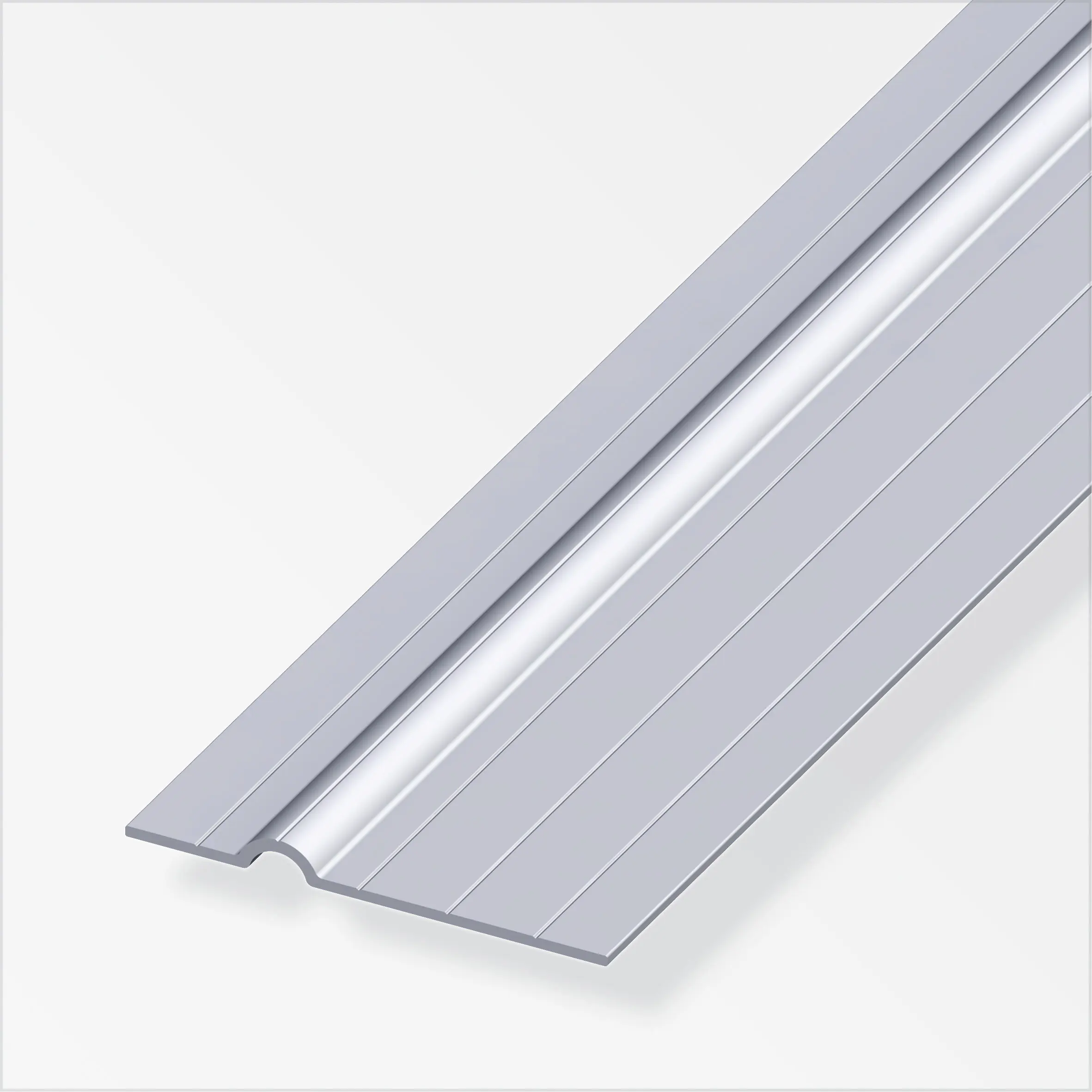 alfer Rohrschelle, lang 1 m, 11.5 x 65.5 x 1.5 mm Aluminium roh blank