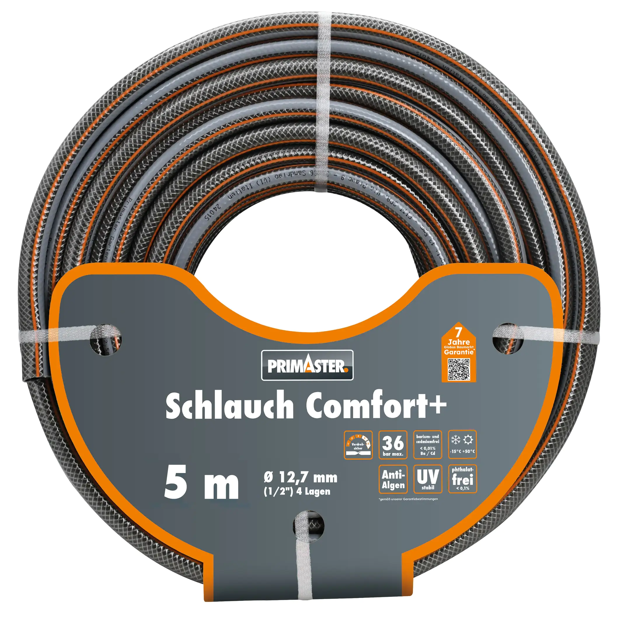 Primaster Gartenschlauch Comfort+ 5 m Ø 12,7 mm (1/2")