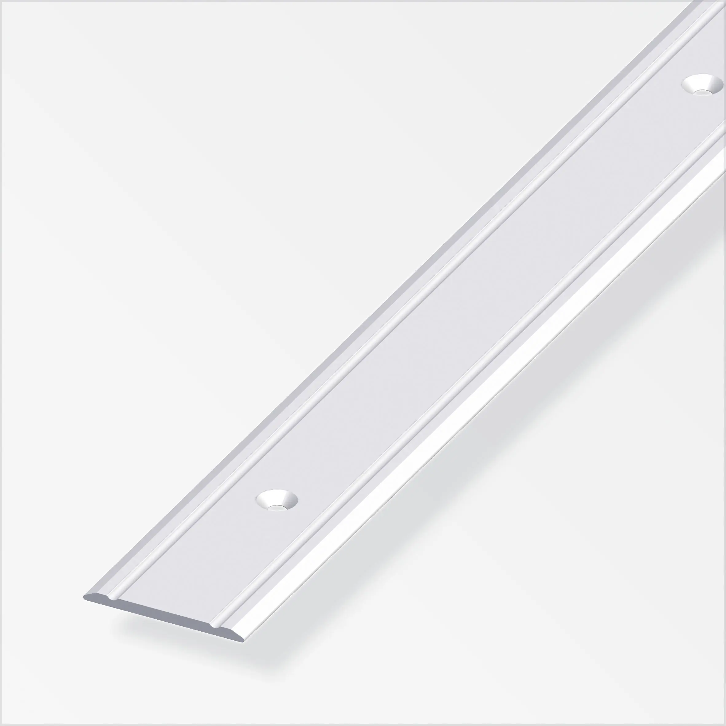 alfer Übergangsprofil 1 m, 30 x 2 mm Aluminium eloxiert silber