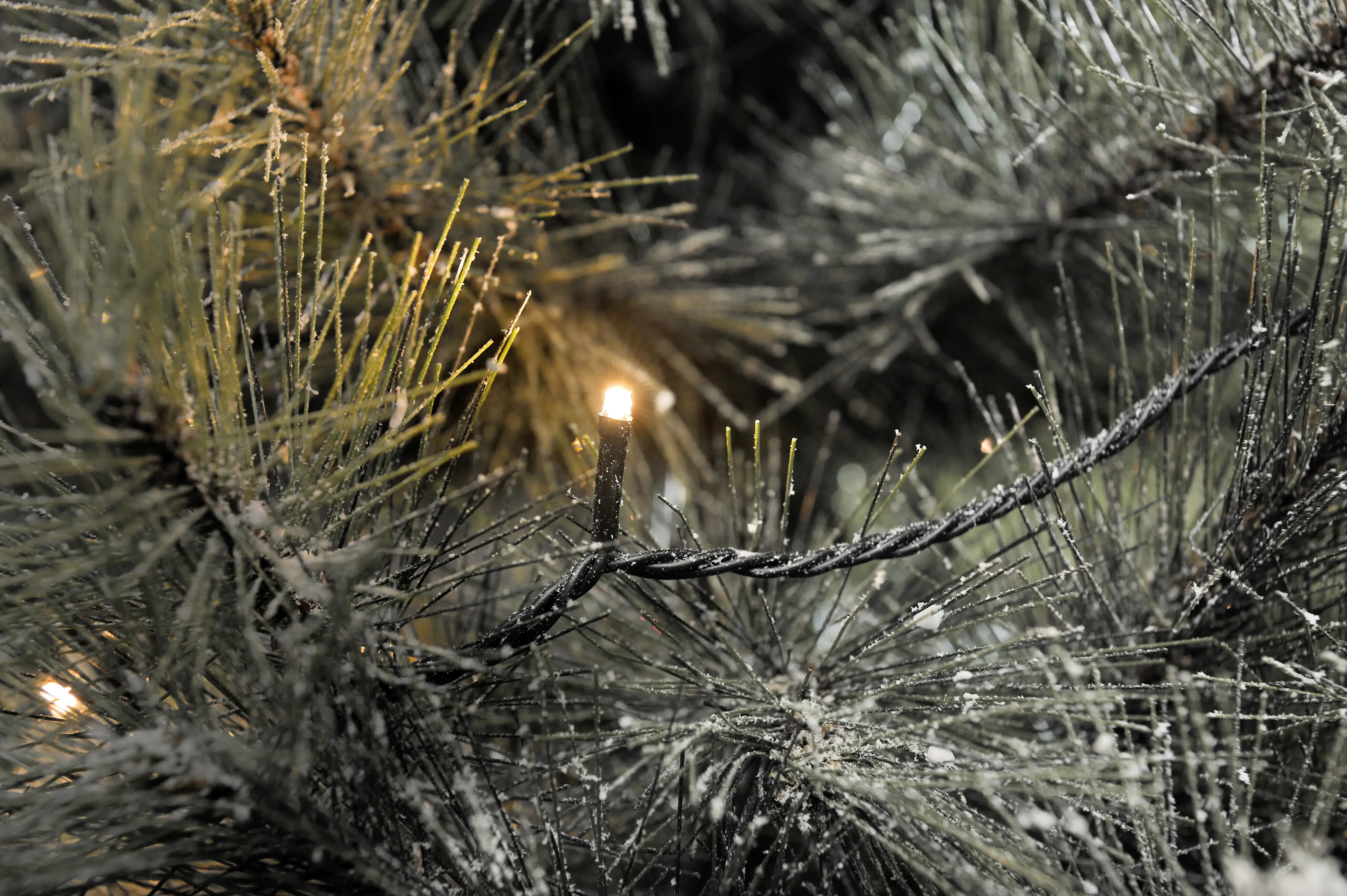 Konstsmide LED Microlichterkette für Außen 80 LED, bernstein