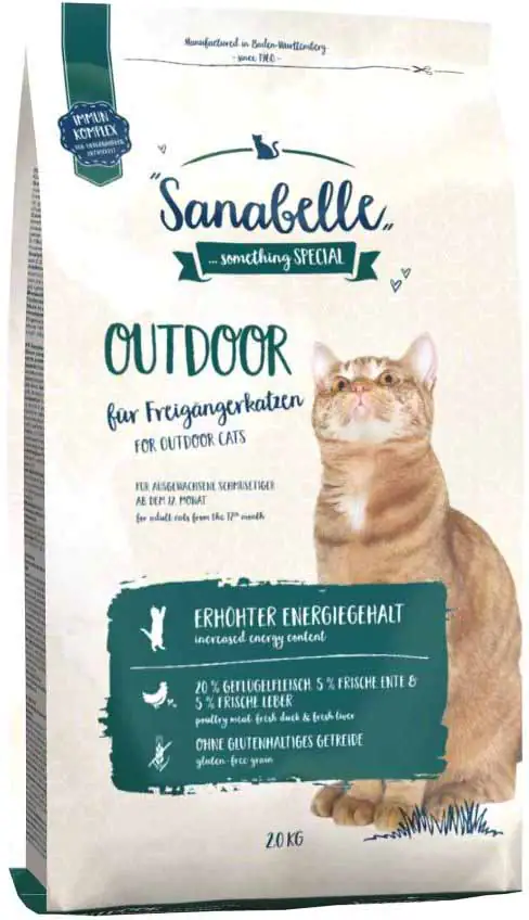 Sanabelle Katzentrockenfutter Outdoor mit Ente für Freigängerkatzen 2 kg