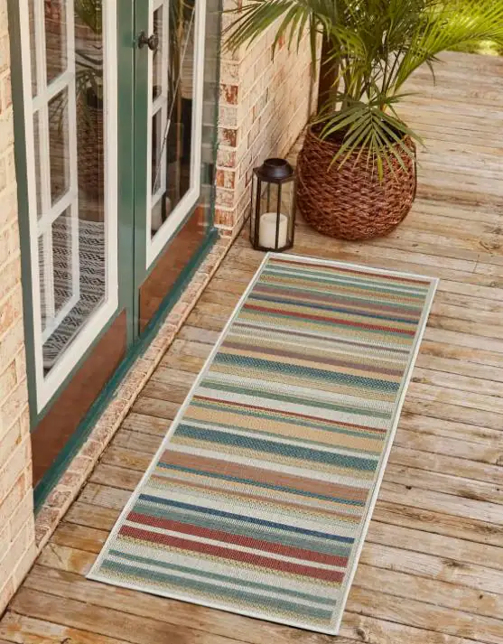 Andiamo Läufer Sedona, Streifen Multicolor, 80 x 200 cm