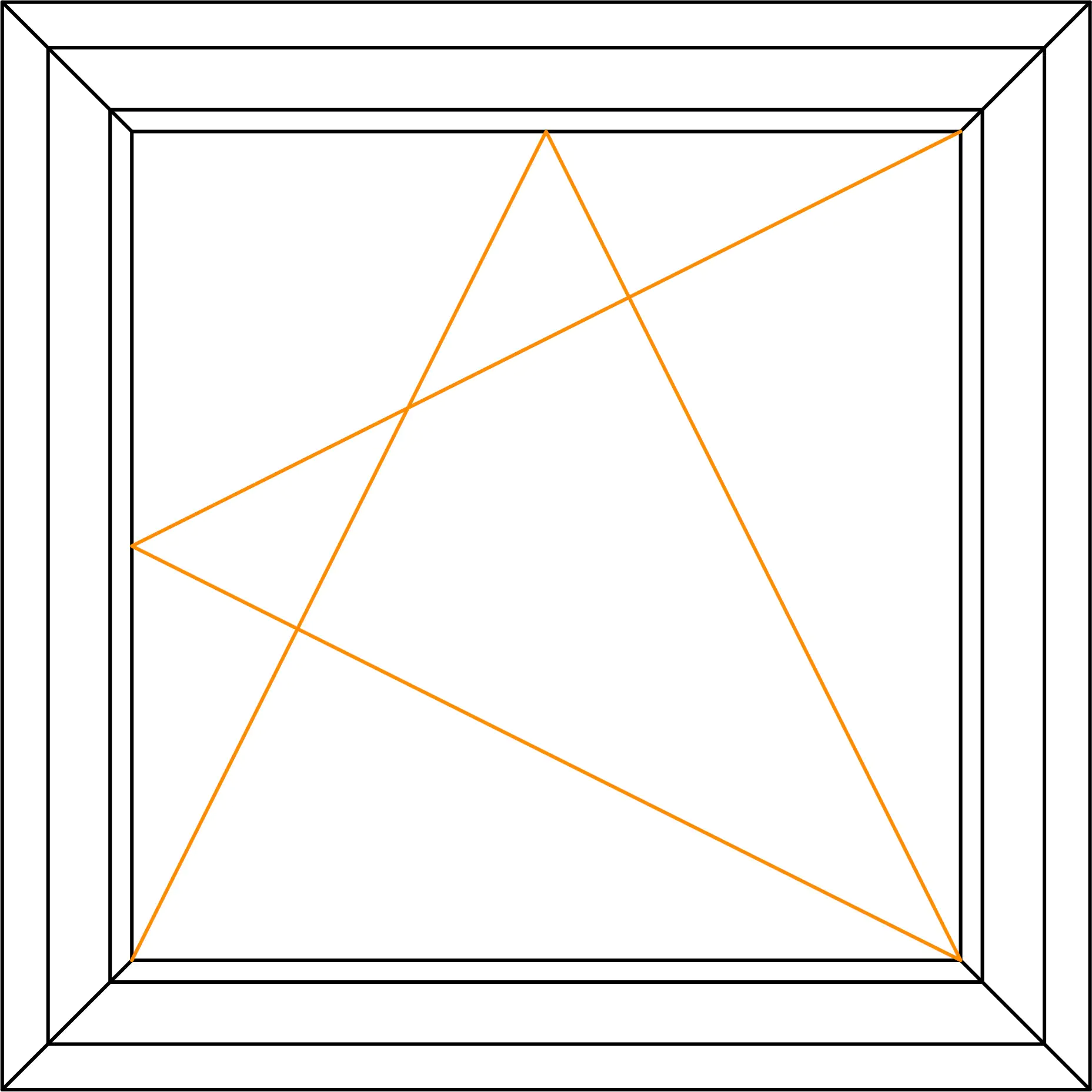 Meeth Kunststofffenster 100 x 100 cm 1-flg. Dreh-Kipp Rechts weiß/titan RC 2 N