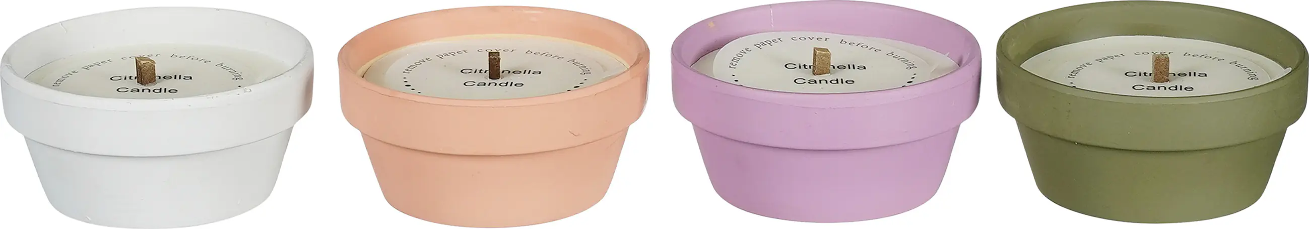 Mica Decorations Citronella Terracotta Ø 12 x 5,5 cm in verschiedenen Farben