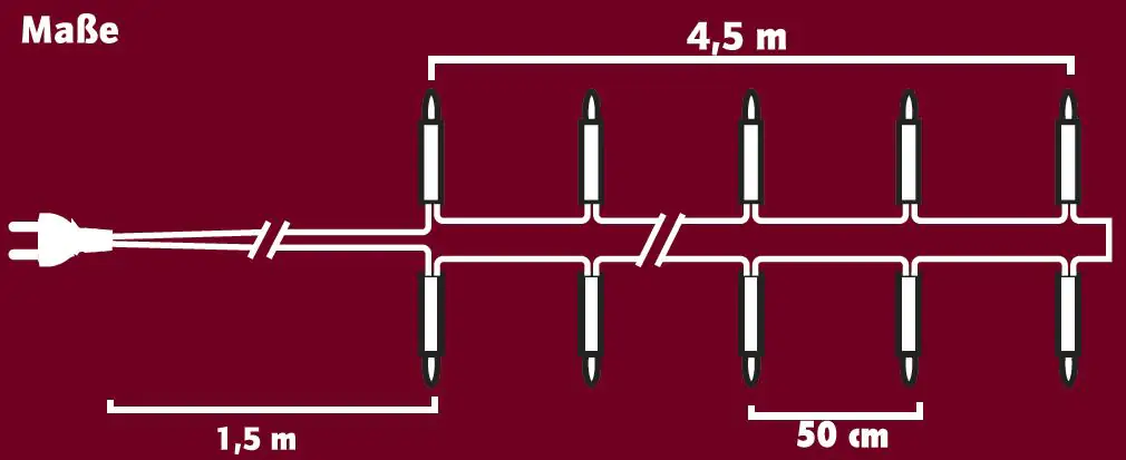 TrendLine LED-Kerzenlichterkette Innen 4,5 m warmweiß TrendLine LED-Kerzenlichterkette Innen 4,5 m warmweiß