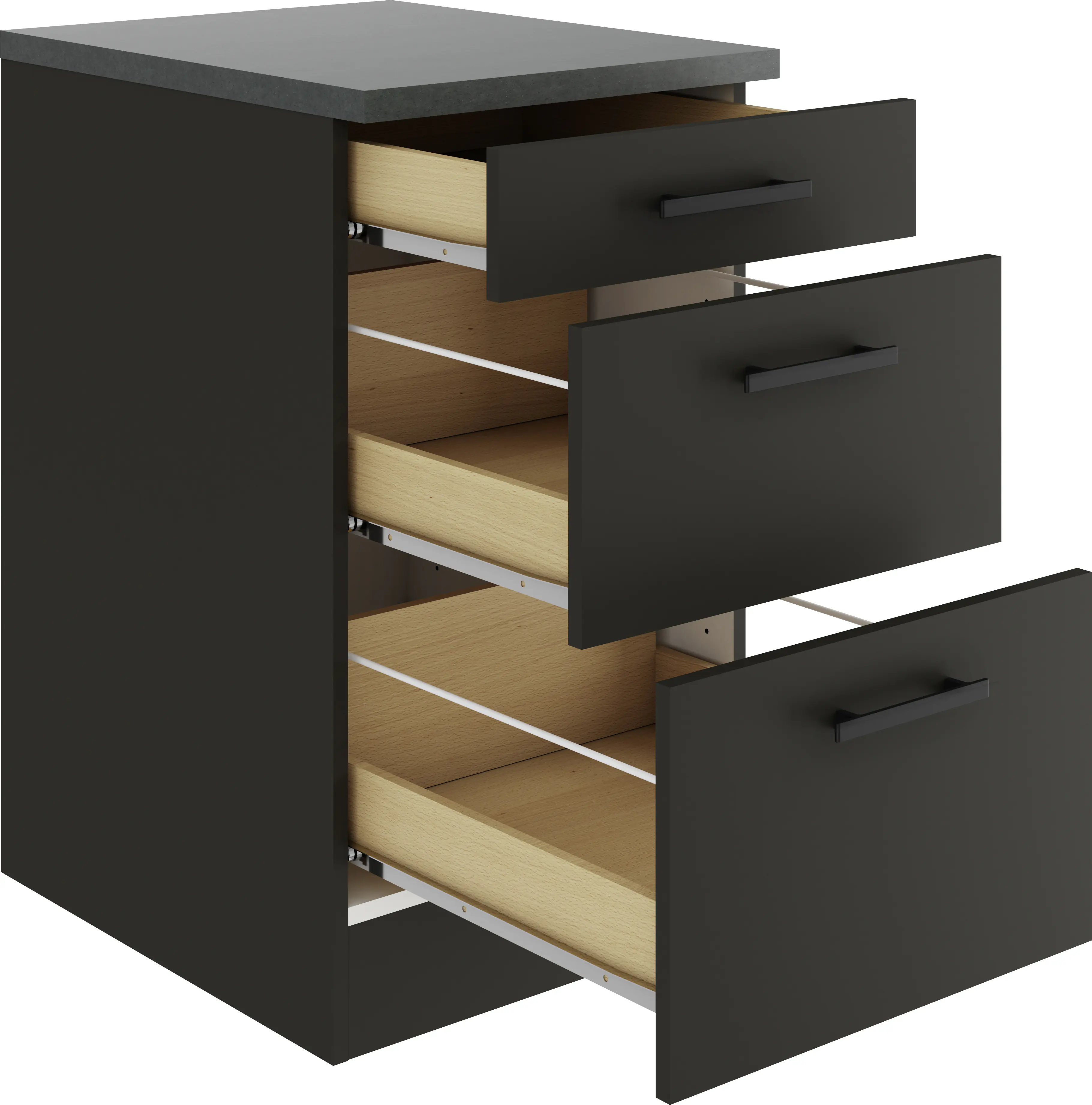 Optifit Unterschrank Madrid 420 anthrazit matt 50 cm