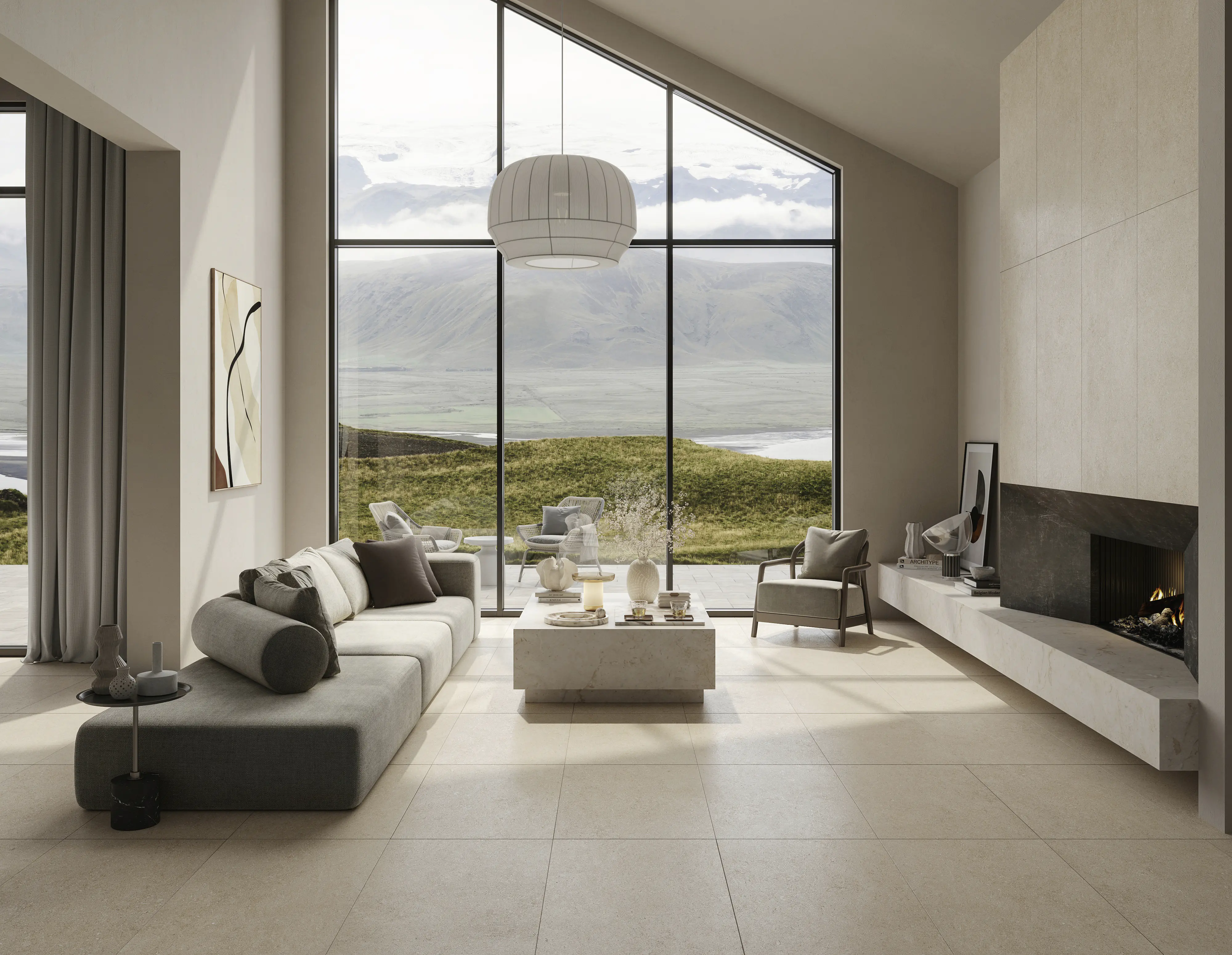 Bodenfliese Feinsteinzeug Sensi 60 x 60 cm beige