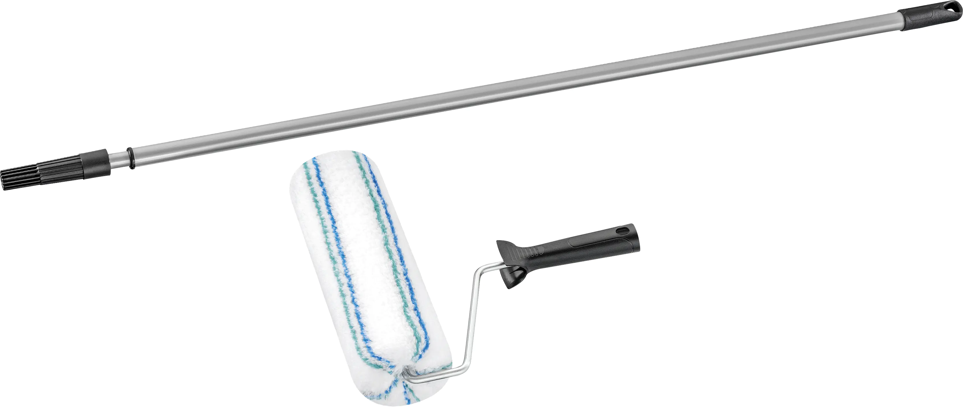 Fassaden-Roller-Set 3-teilig mit Teleskopstab 2 m