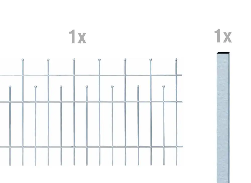Alberts Komplettset Zaun Madrid 2 m 73,5 cm feuerverzinkt zE