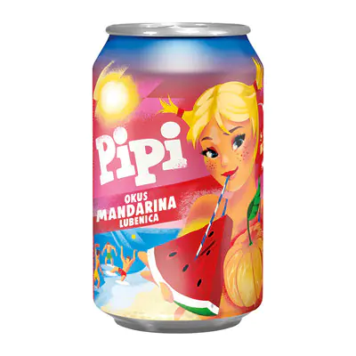 Pipi Mandarine-Wassermelone-Limonade Dose 12x 0,33 l EINWEG Pipi Mandarine-Wassermelone-Limonade Dose 12x 0,33 l EINWEG