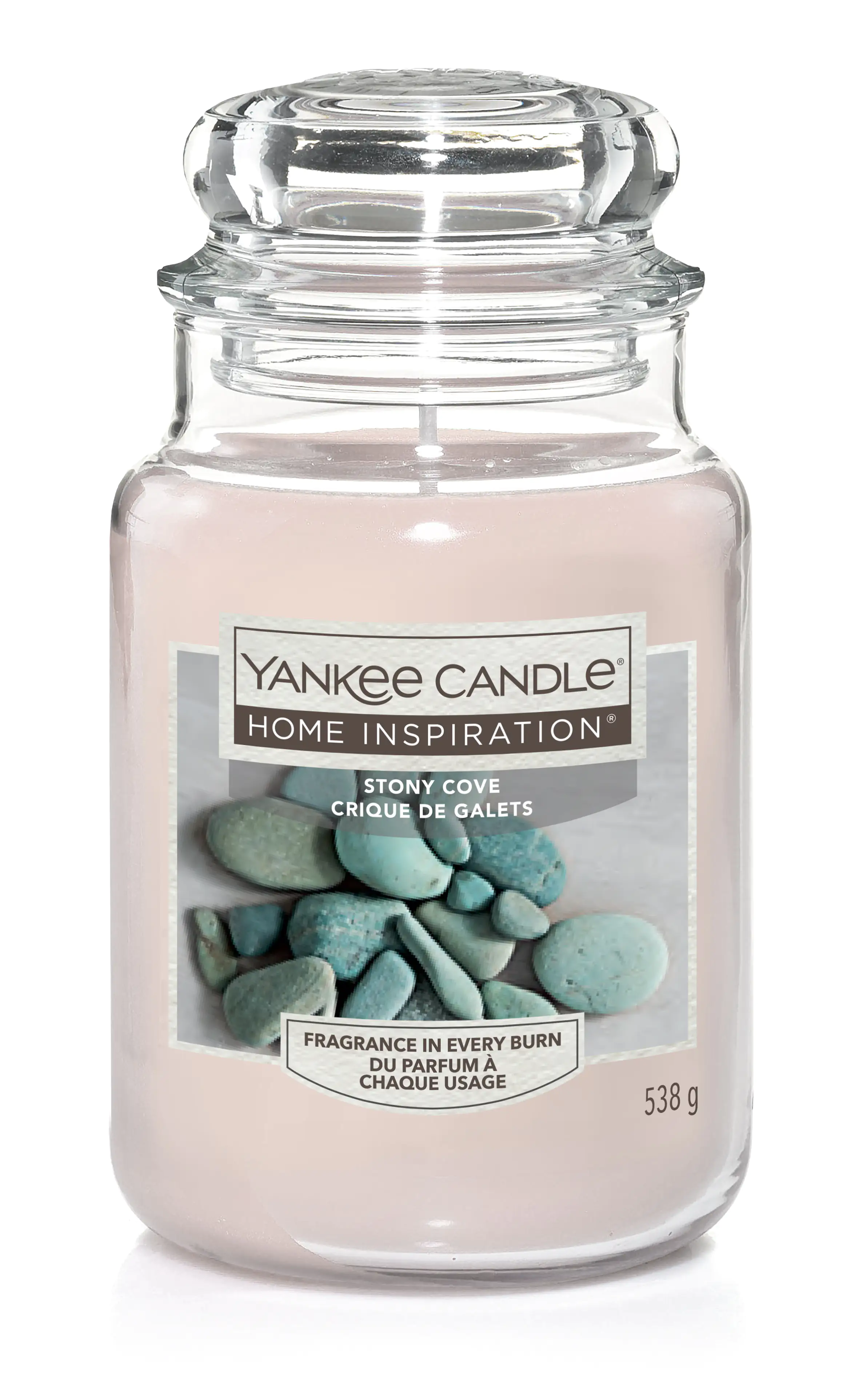 Yankee Candle Duftkerze Großes Glas Stony Cove 538 g, grau Yankee Candle Duftkerze Großes Glas Stony Cove 538 g, grau