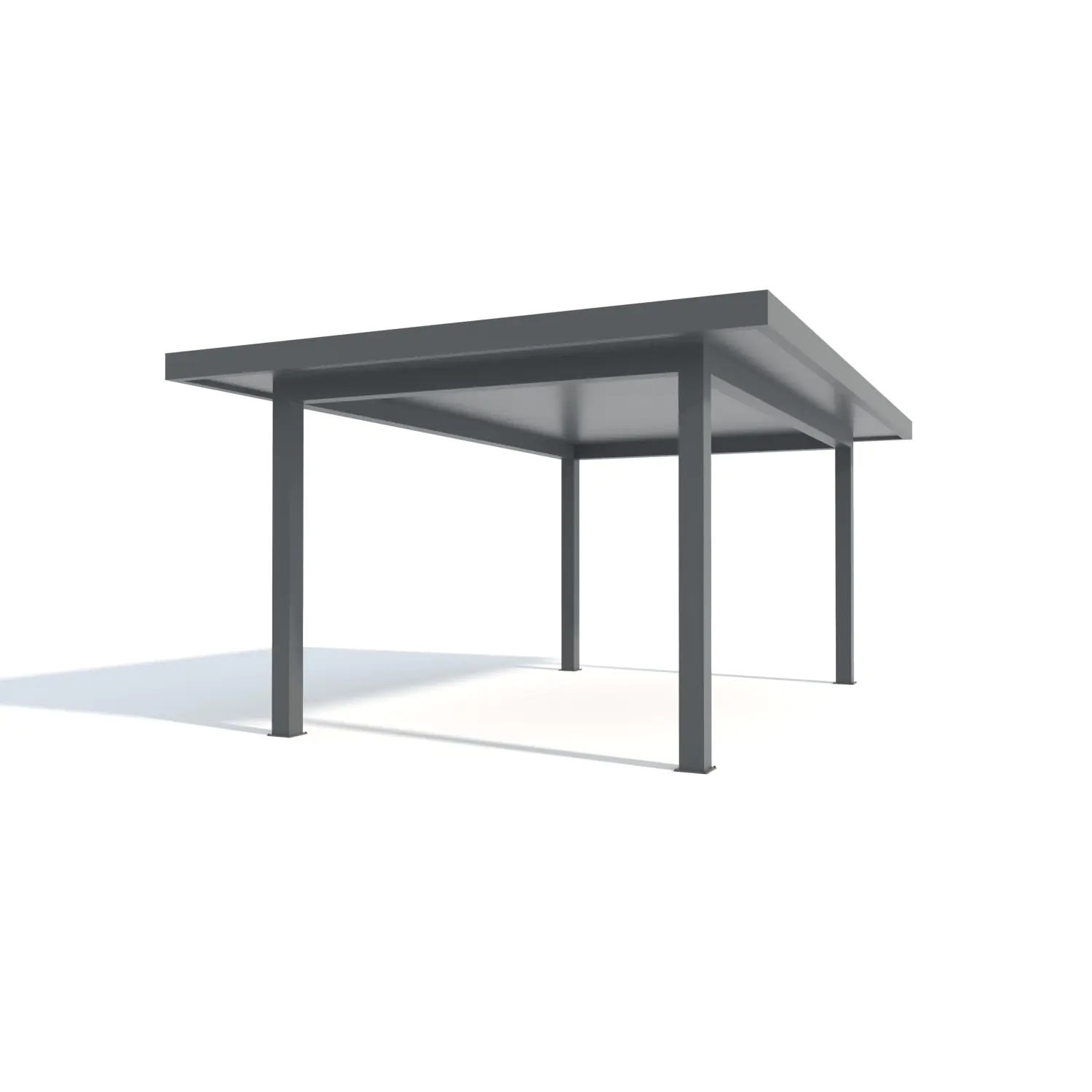 Carport Style 400 x 600 cm grau