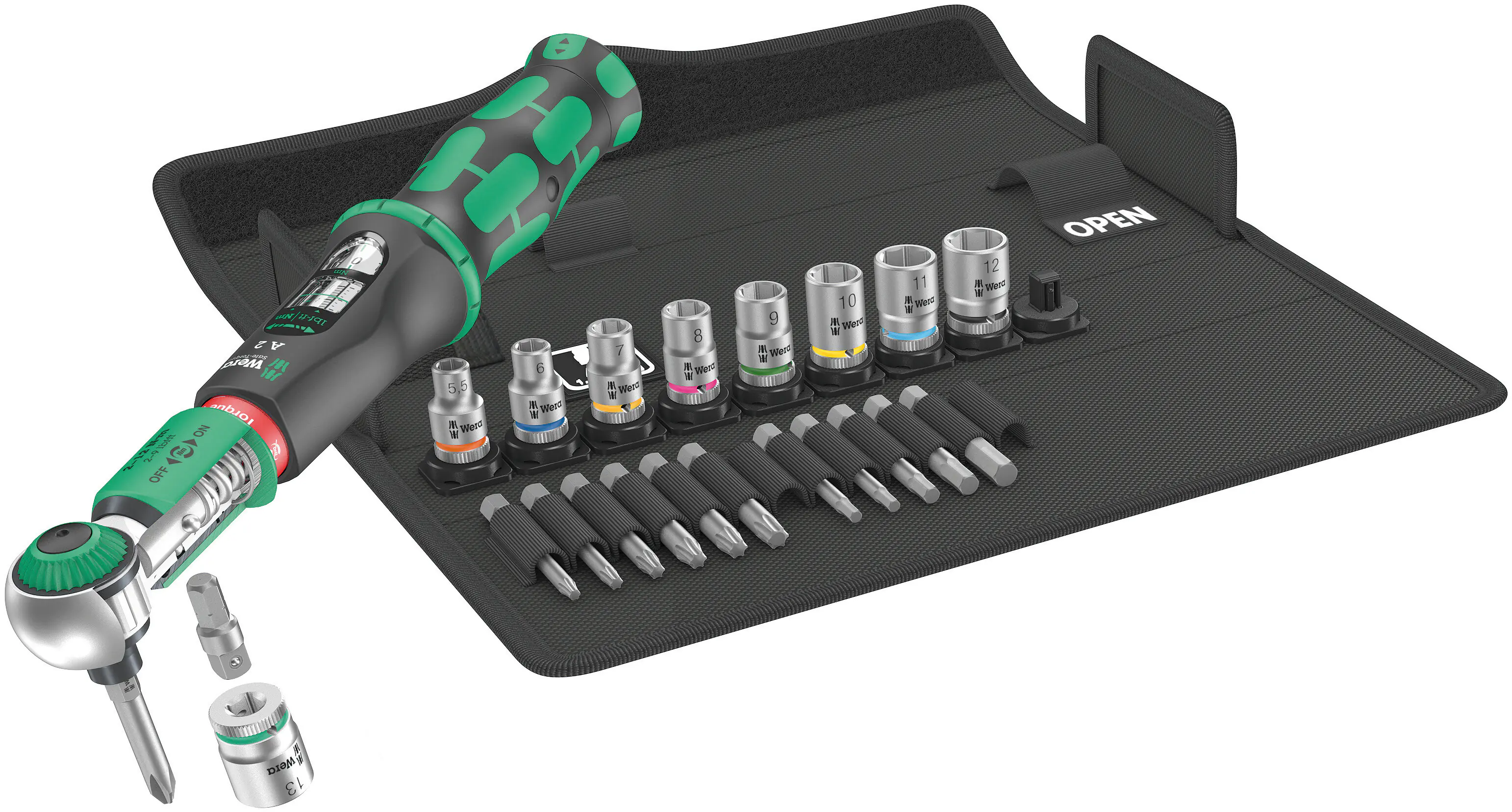 Wera Drehmoment-Satz Safe-Torque A 2 Set 1 1/4" Sechskant 2-12 Nm 23-teilig