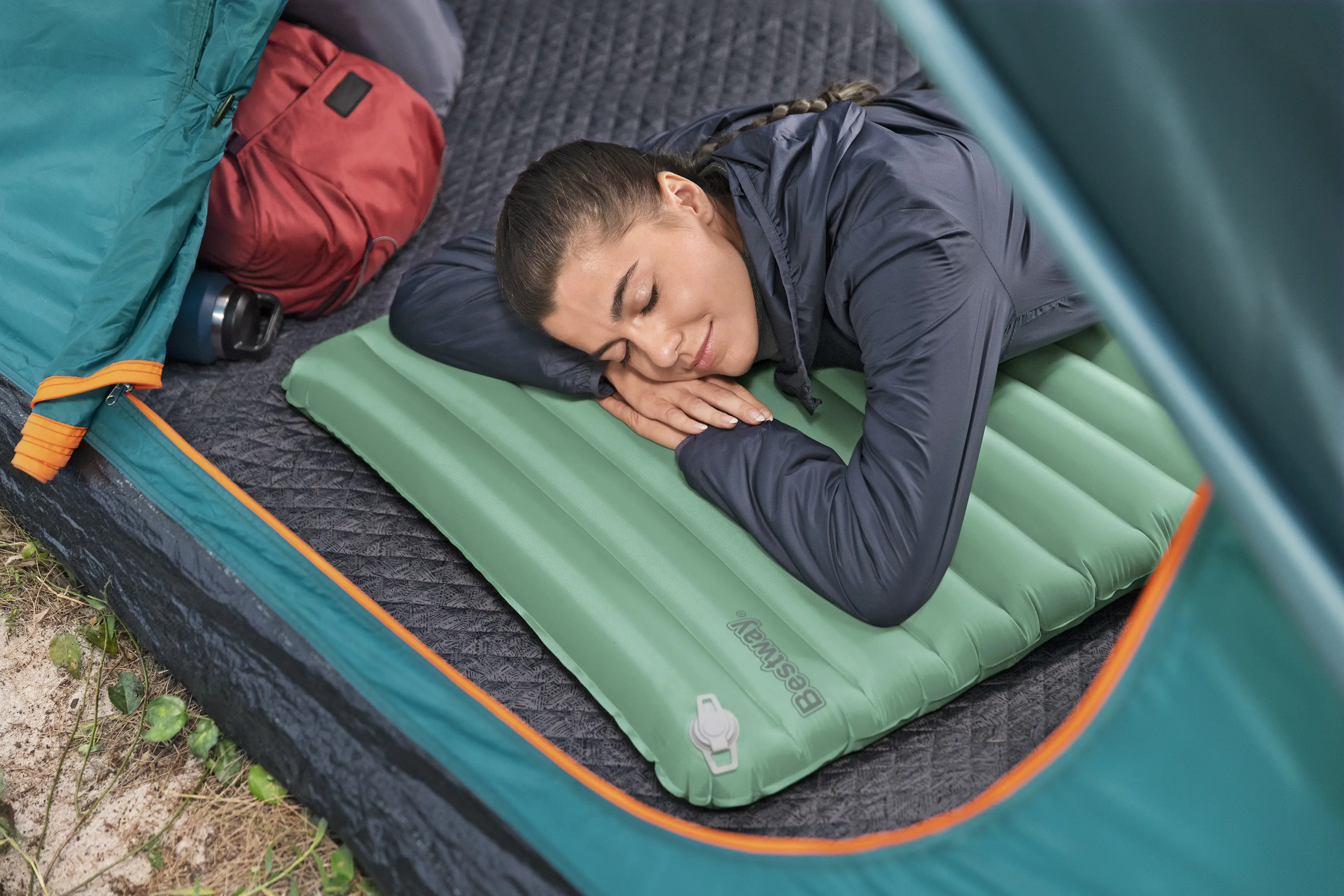 Bestway Isomatte AdventuRest aufblasbar grün 198 x 71 x 8 cm Bestway Isomatte AdventuRest aufblasbar grün 198 x 71 x 8 cm