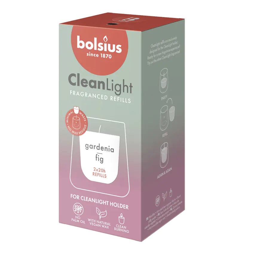 Bolsius Cleanlight Duft-Nachfüller 2er Pack Gardenia & Feige Bolsius Cleanlight Duft-Nachfüller 2er Pack Gardenia & Feige