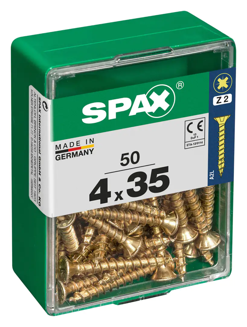Spax Universalschrauben 4.0 x 35 mm PZ 2 - 50 Stk.