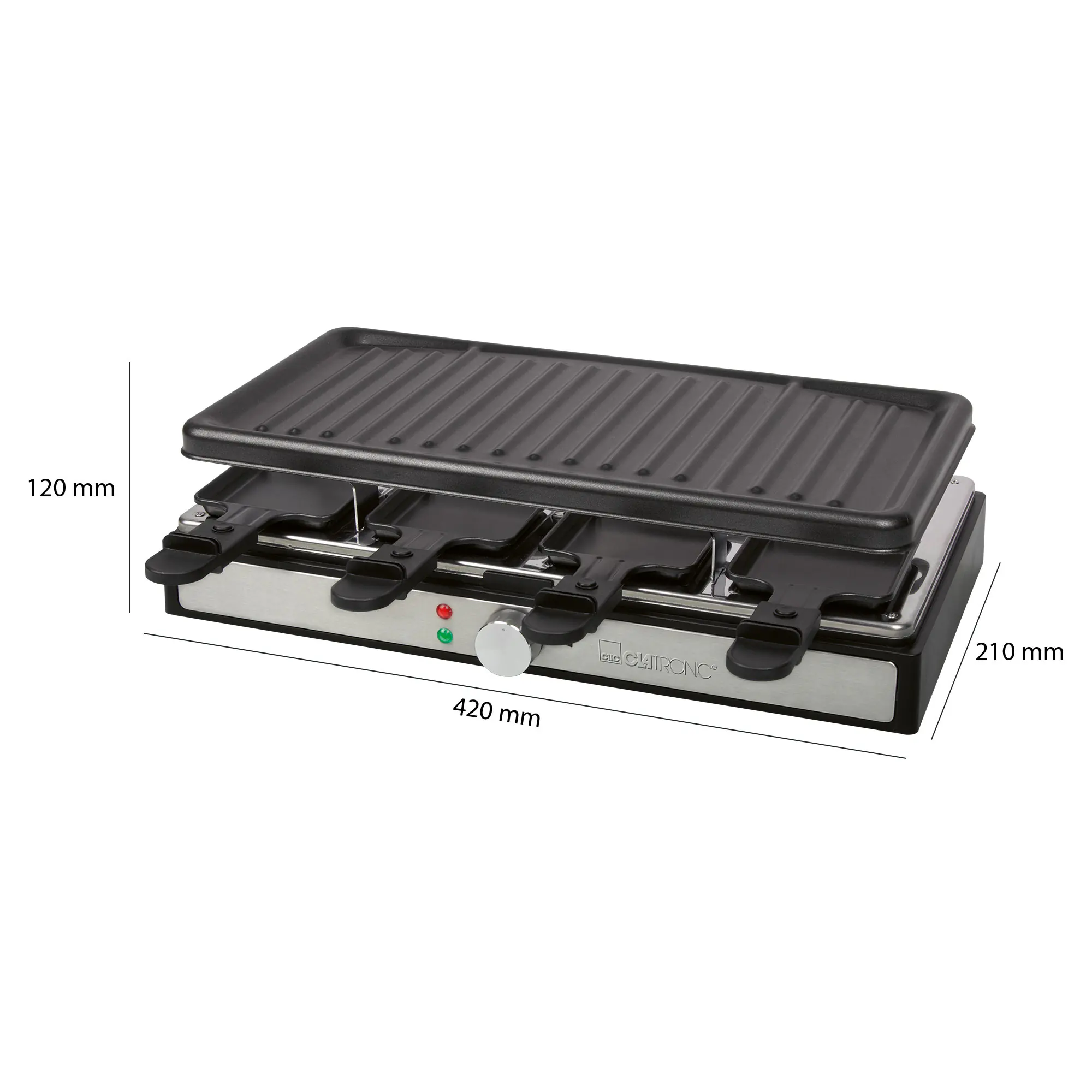 Clatronic Raclette-Grill RG 3757 für 8 Personen 1400 W