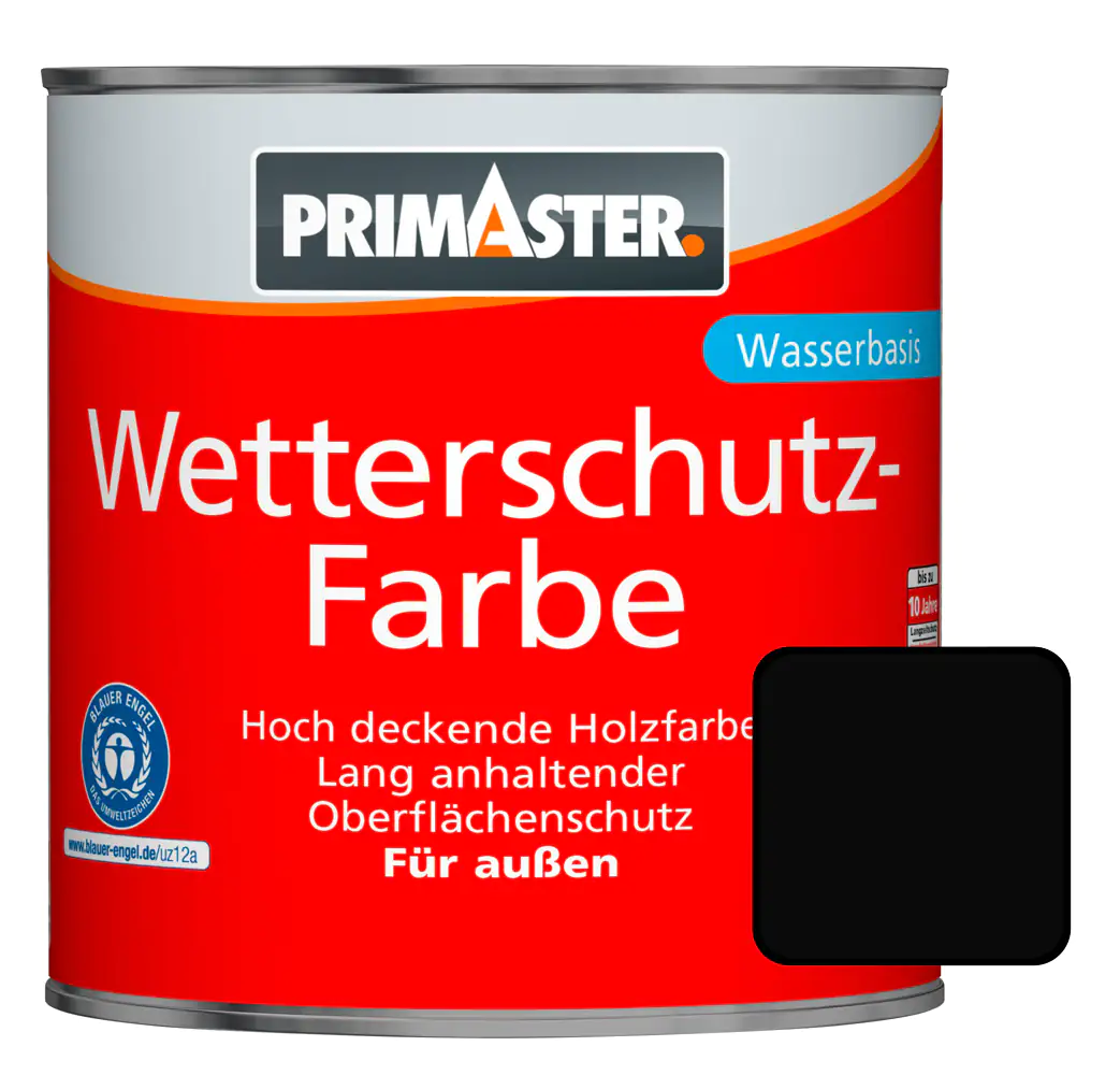 Primaster Wetterschutzfarbe 750 ml schwarz Primaster Wetterschutzfarbe 750 ml schwarz