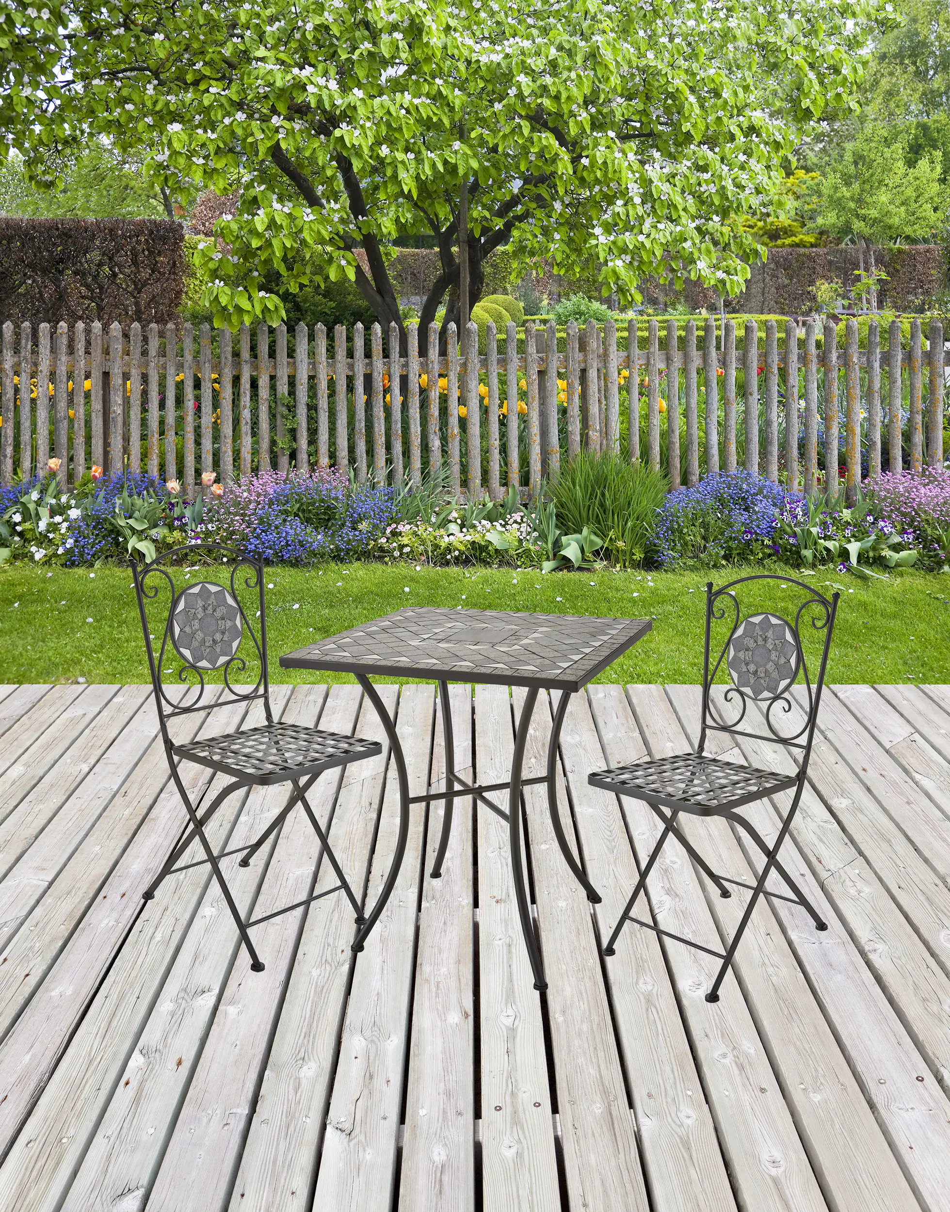 Siena Garden Mosaikmöbel Set Como Tisch 64 x 64 x 71 cm